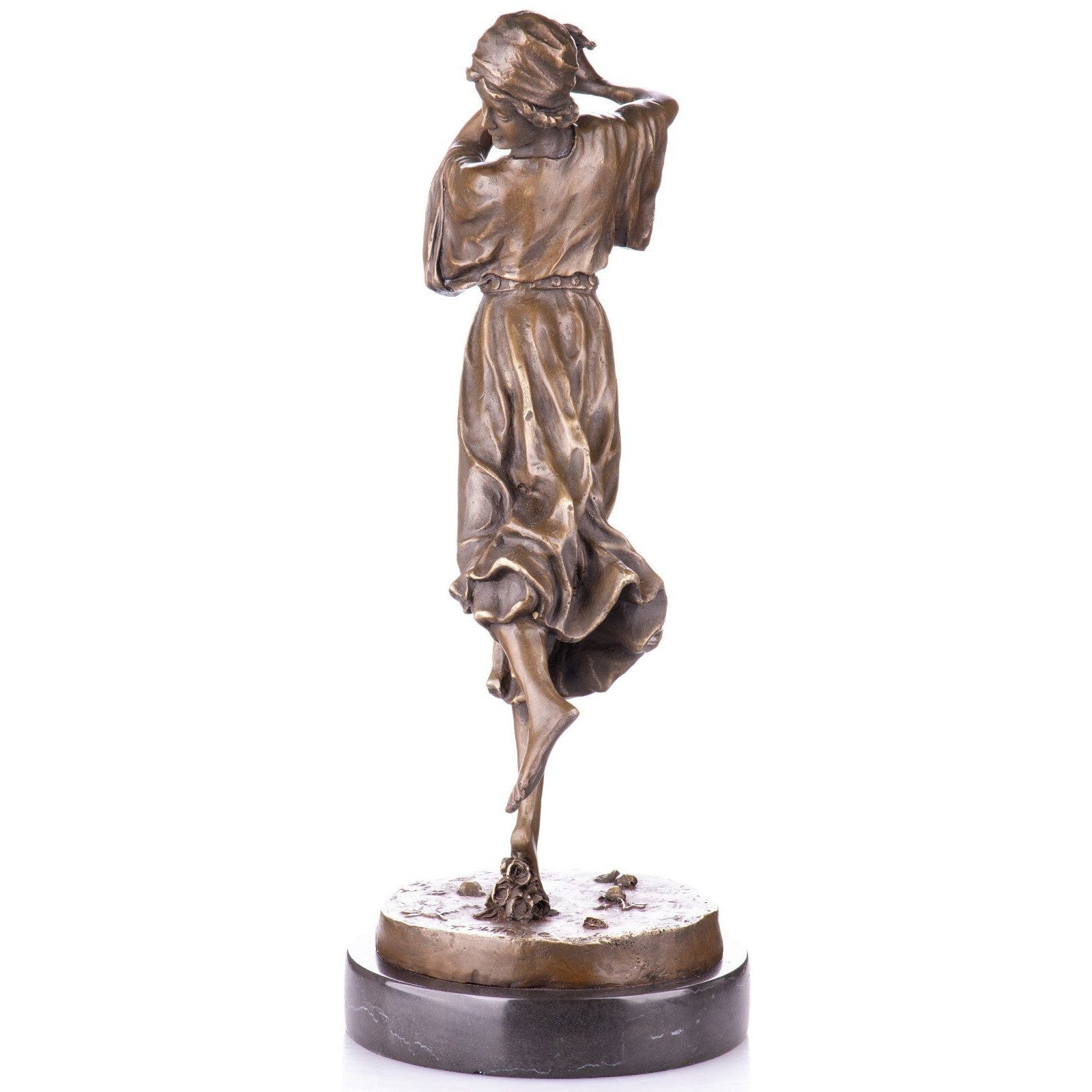 Greek Dancer Figurine | Handcrafted Bronze Decor