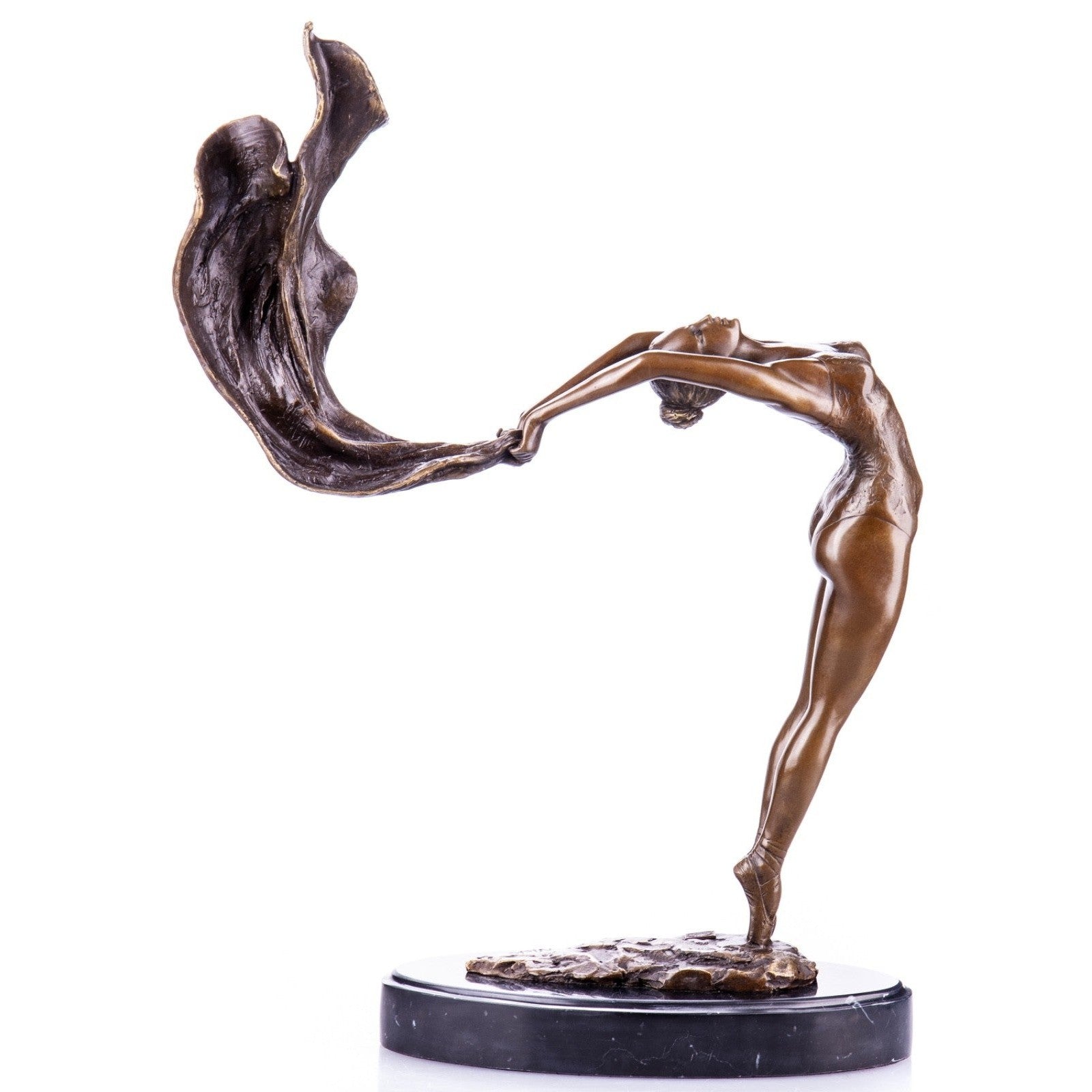 Abstract Dancer Sculpture | Handcrafted Bronze Decor