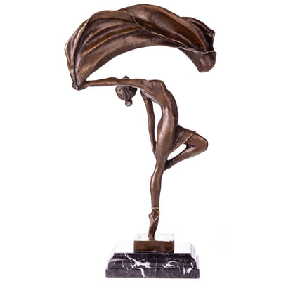 Abstract Dancer Sculpture | Handcrafted Bronze Decor