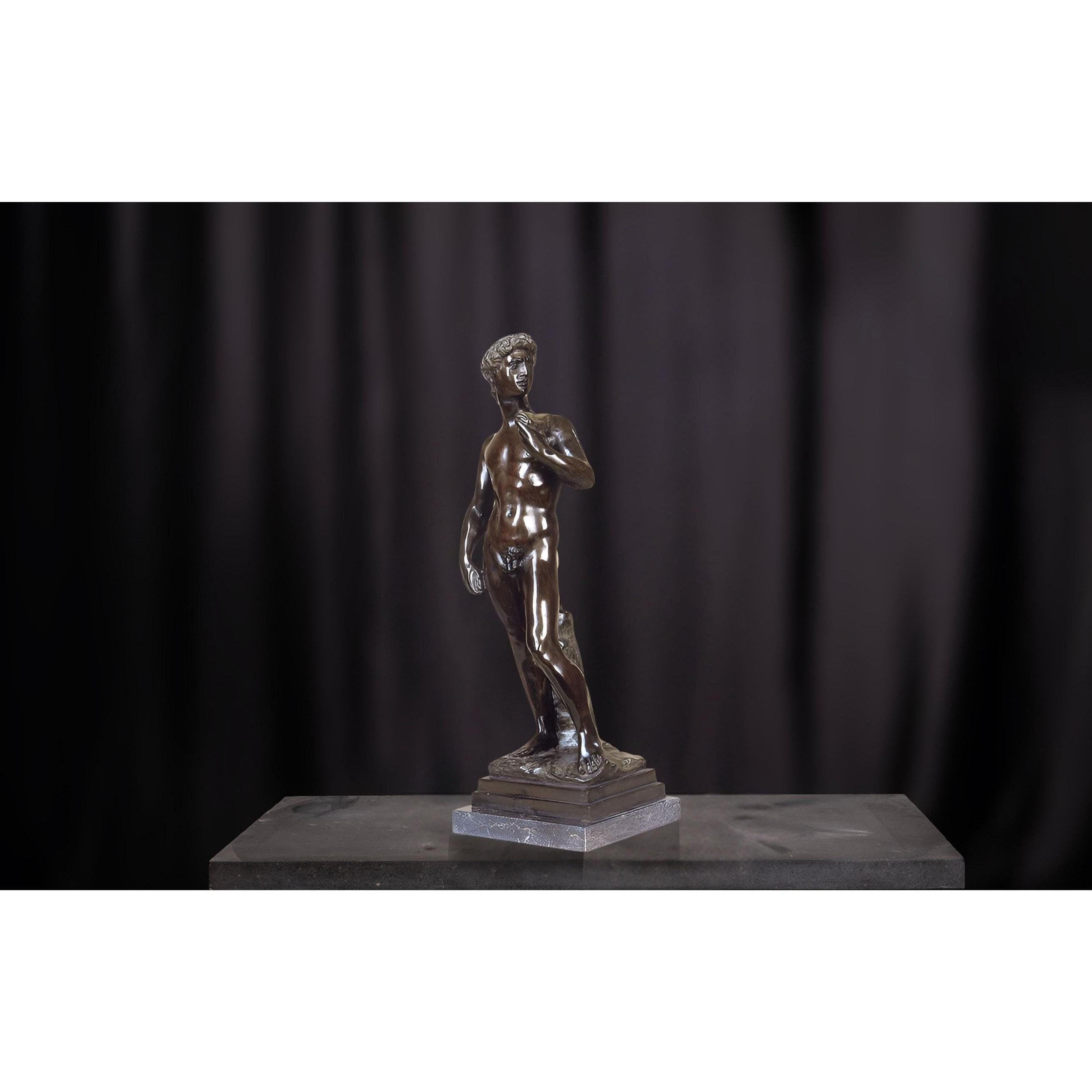Classical Male Figure Statue | Handcrafted Bronze Decor