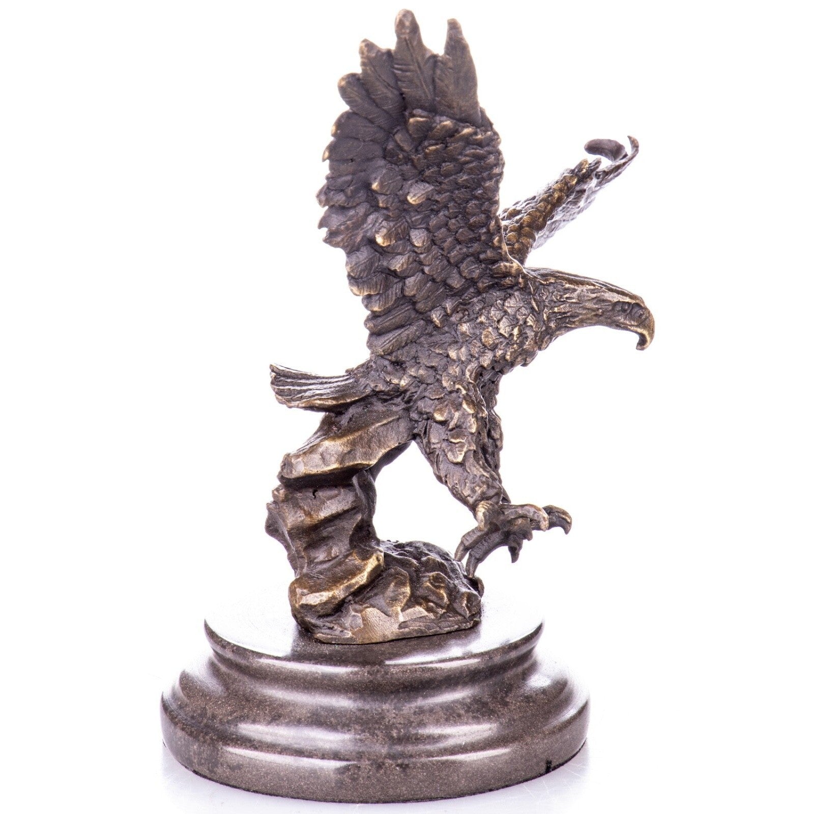 Flying Eagle Statue | Handcrafted Bronze Decor | Unique Home Accent
