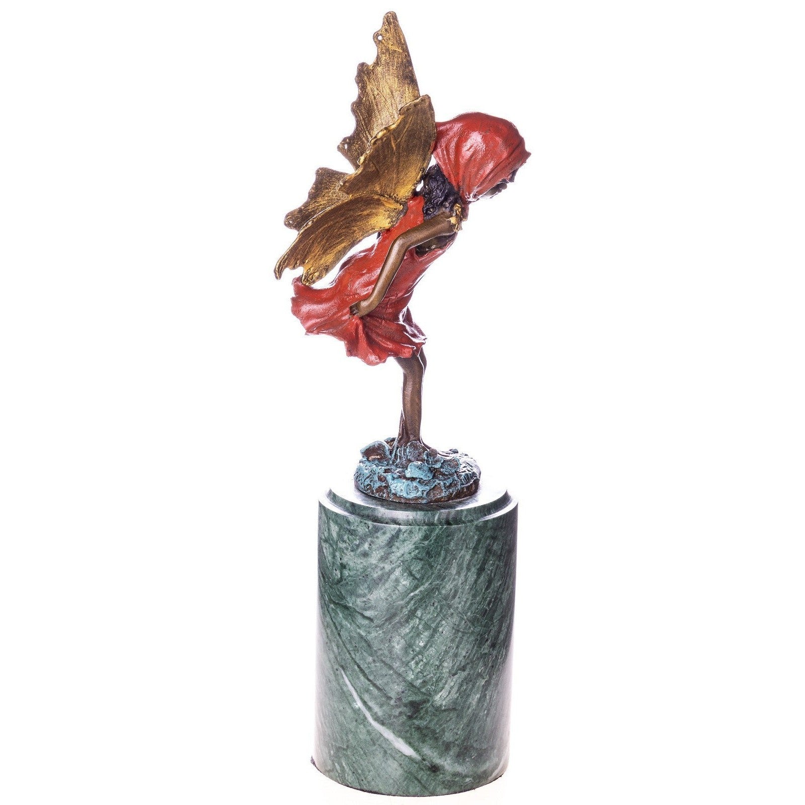 Fairy Girl Statue | Handcrafted Bronze Decor | Unique Home Accent