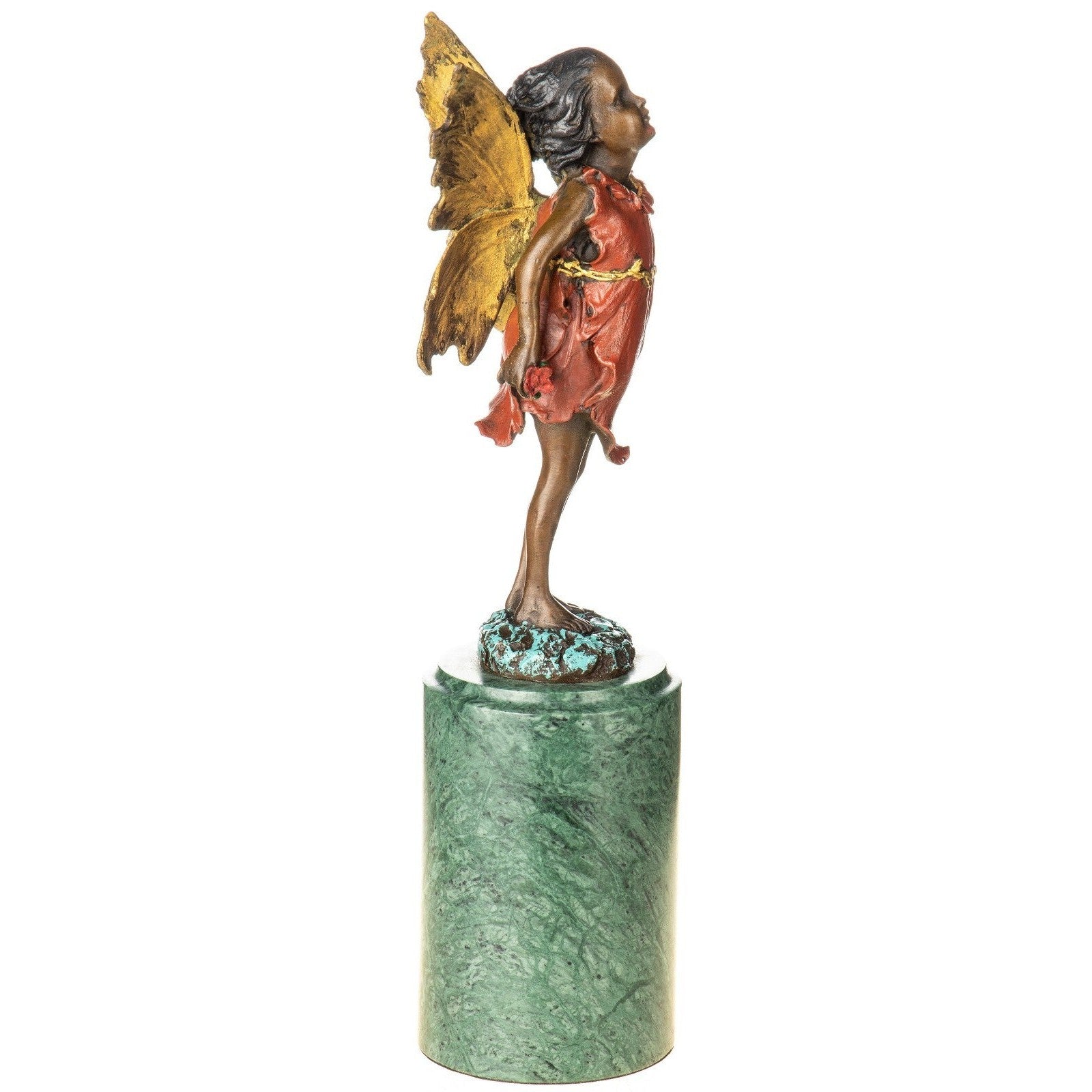 Fairy Girl Statue | Handcrafted Bronze Decor | Unique Home Accent