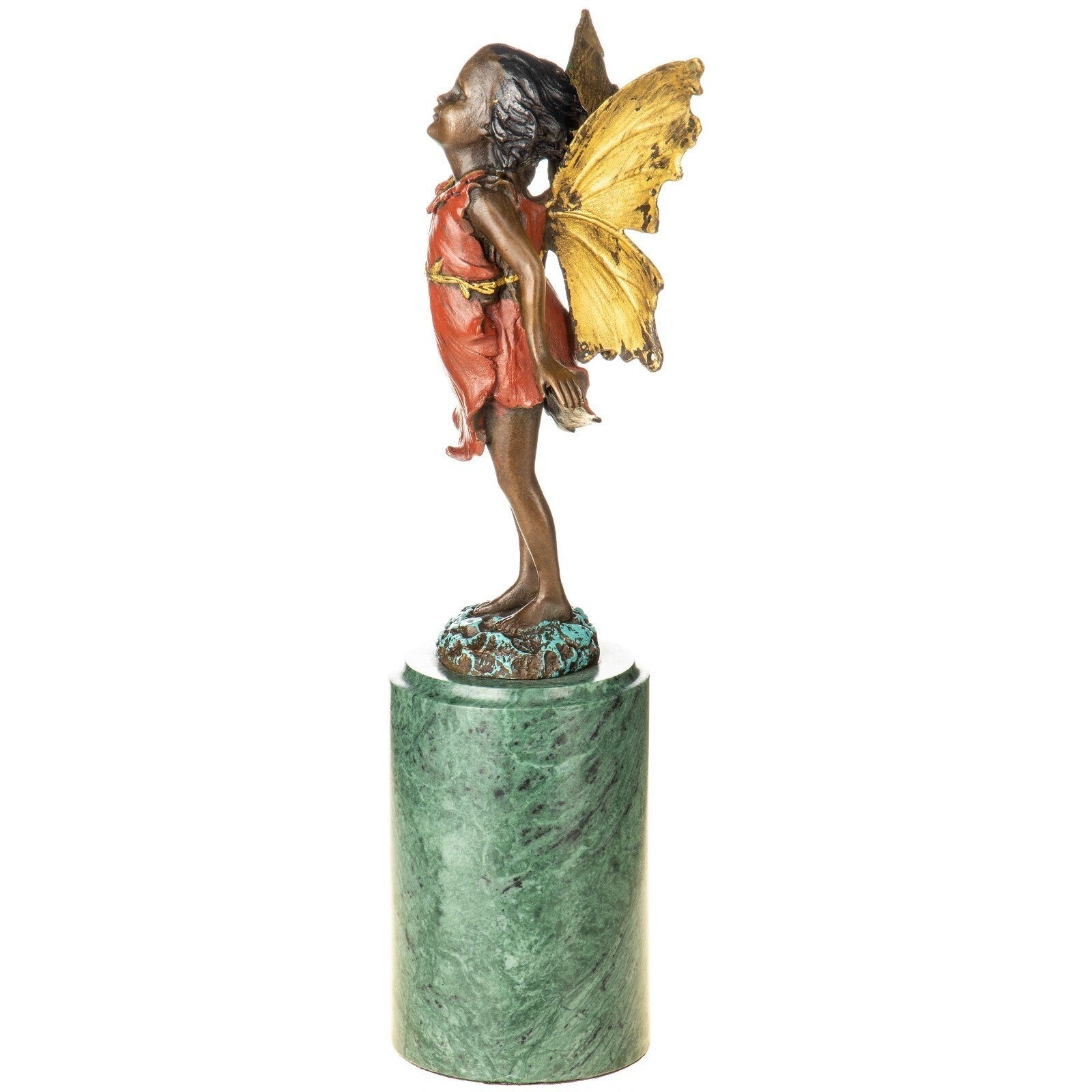 Fairy Girl Statue | Handcrafted Bronze Decor | Unique Home Accent