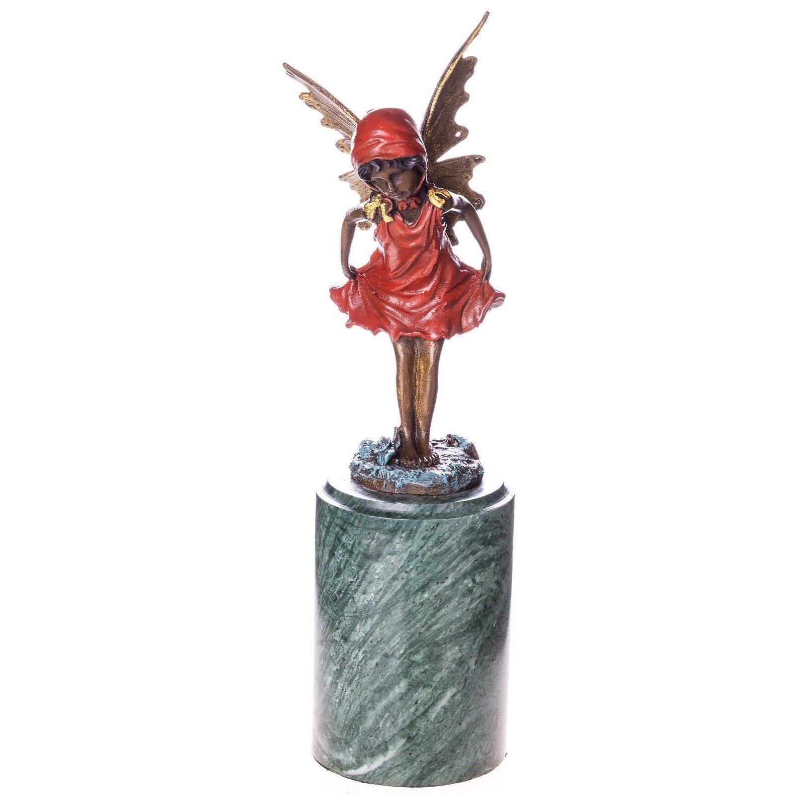 Fairy Girl Statue | Handcrafted Bronze Decor | Unique Home Accent