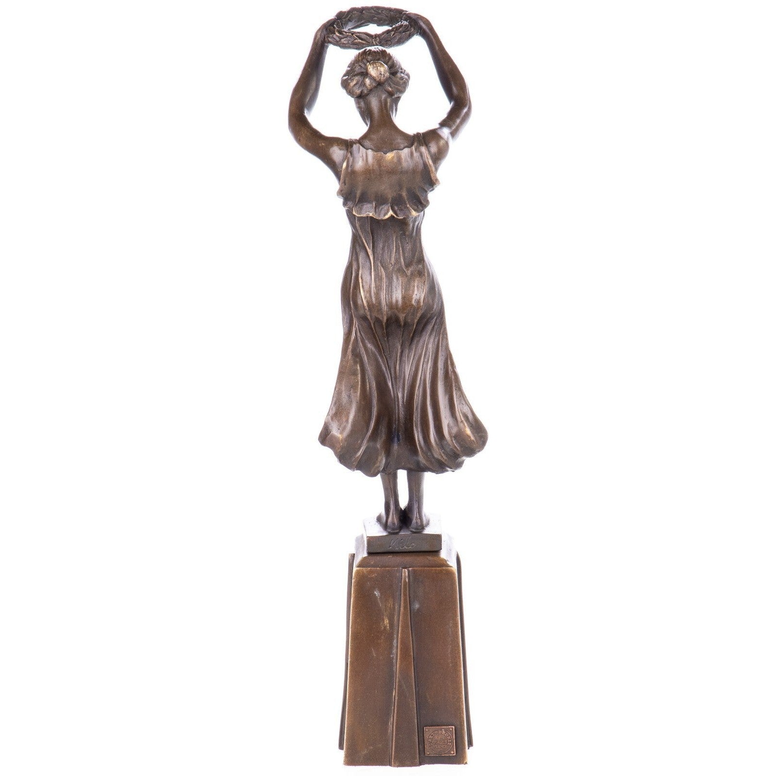 Standing Female Figure Statue | Handcrafted Bronze Decor