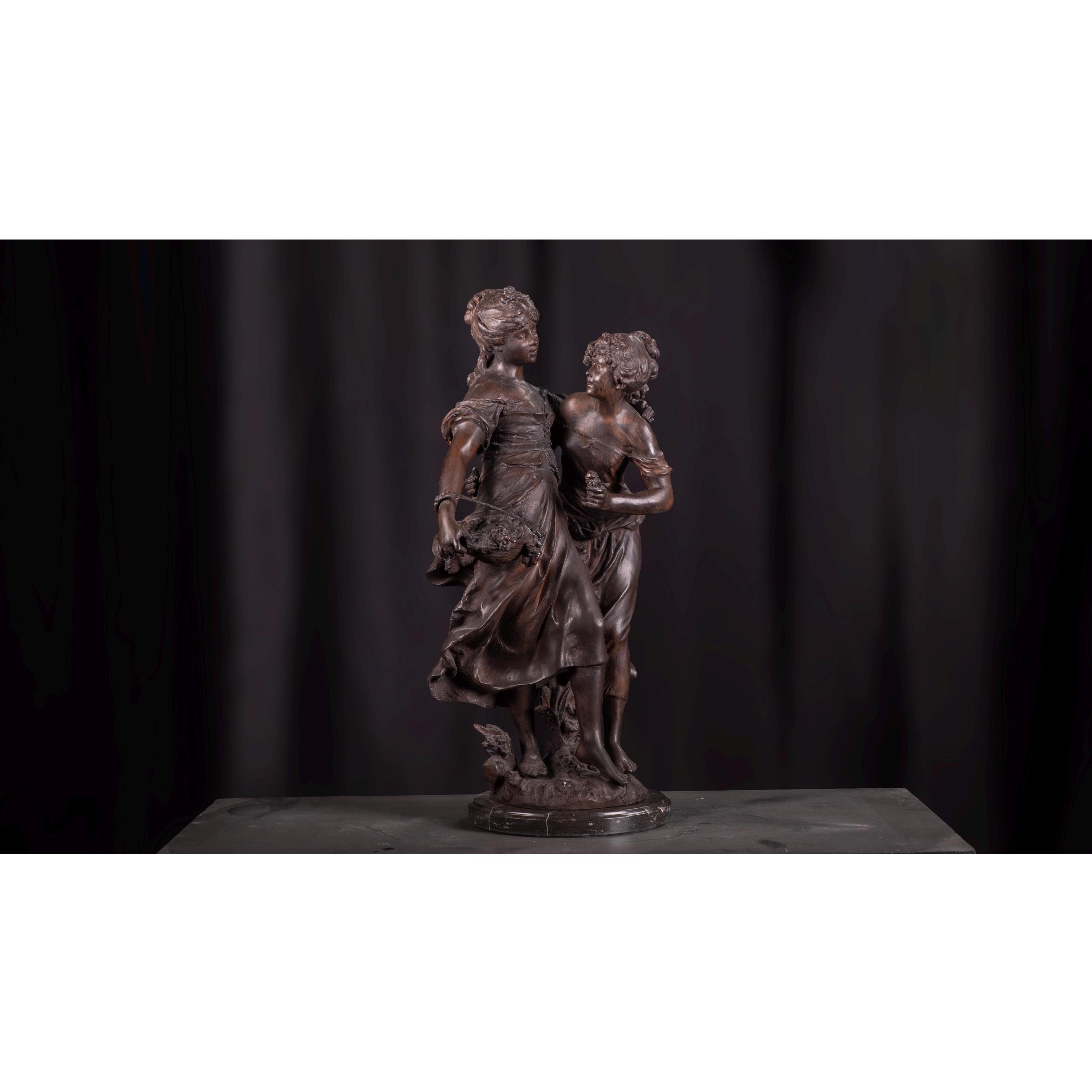 Dancing Couple Figurine | Handcrafted Bronze Decor