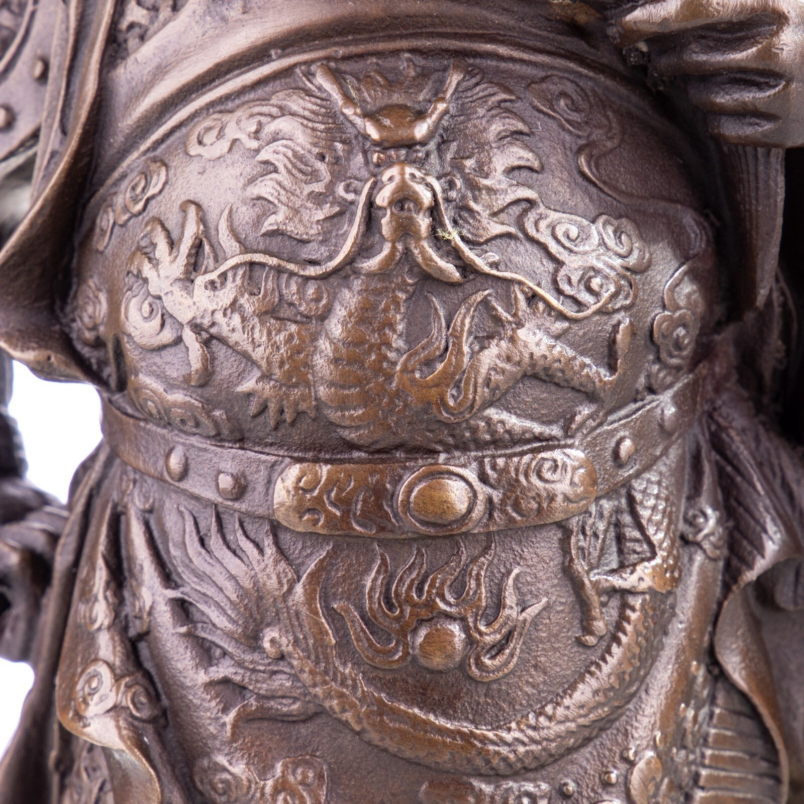 Chinese Guan Yu Warrior Statue | Handcrafted Bronze Decor