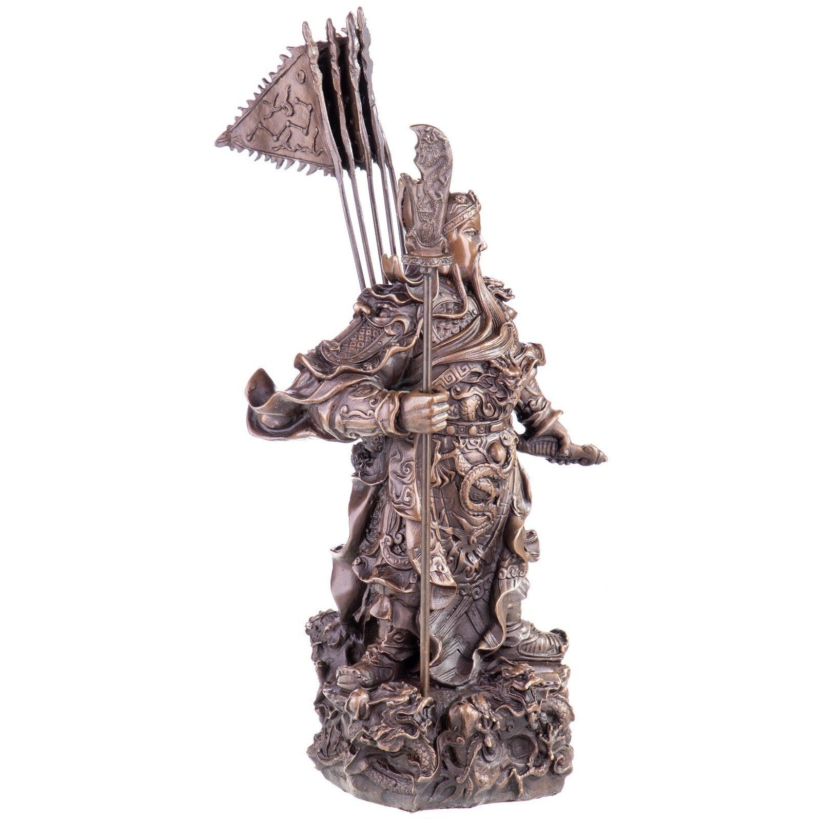 Guan Yu Warrior Statue | Handcrafted Bronze Decor