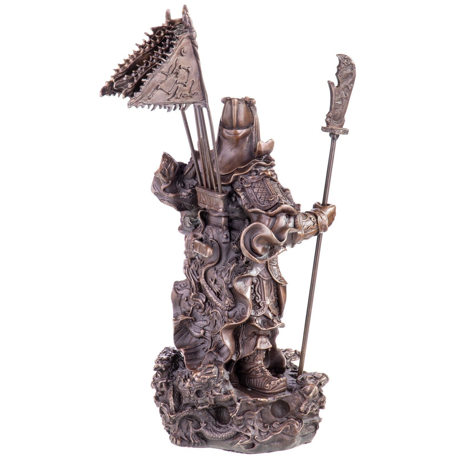 Guan Yu Warrior Statue | Handcrafted Bronze Decor