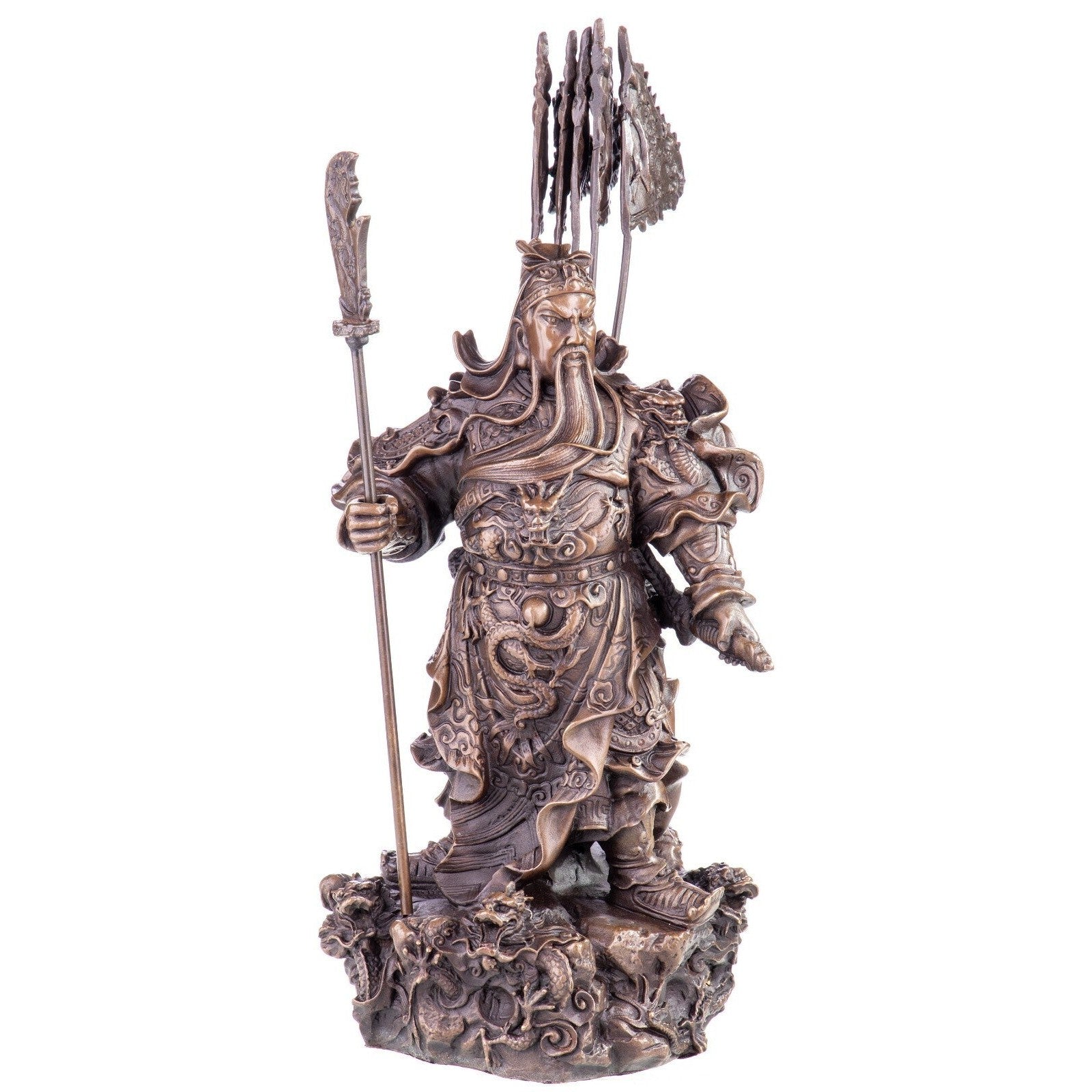 Guan Yu Warrior Statue | Handcrafted Bronze Decor