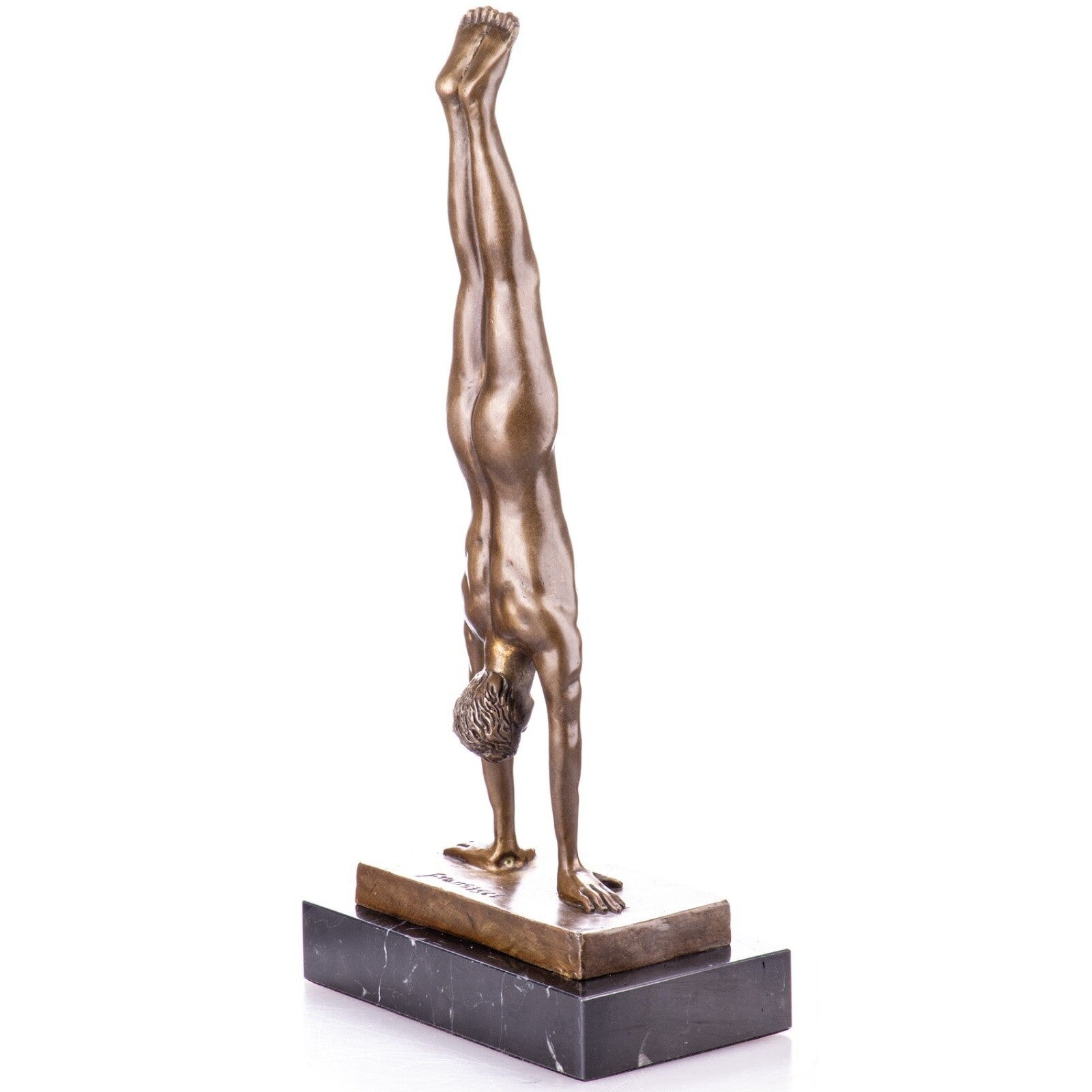 Handstand Figure Statue | Handcrafted Bronze Decor