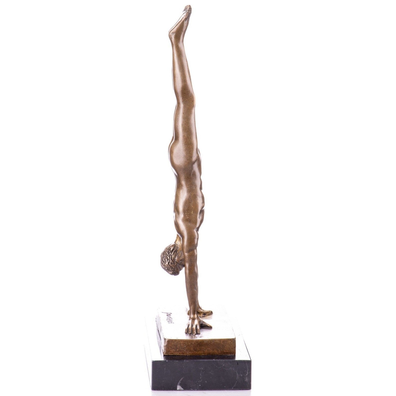 Handstand Figure Statue | Handcrafted Bronze Decor