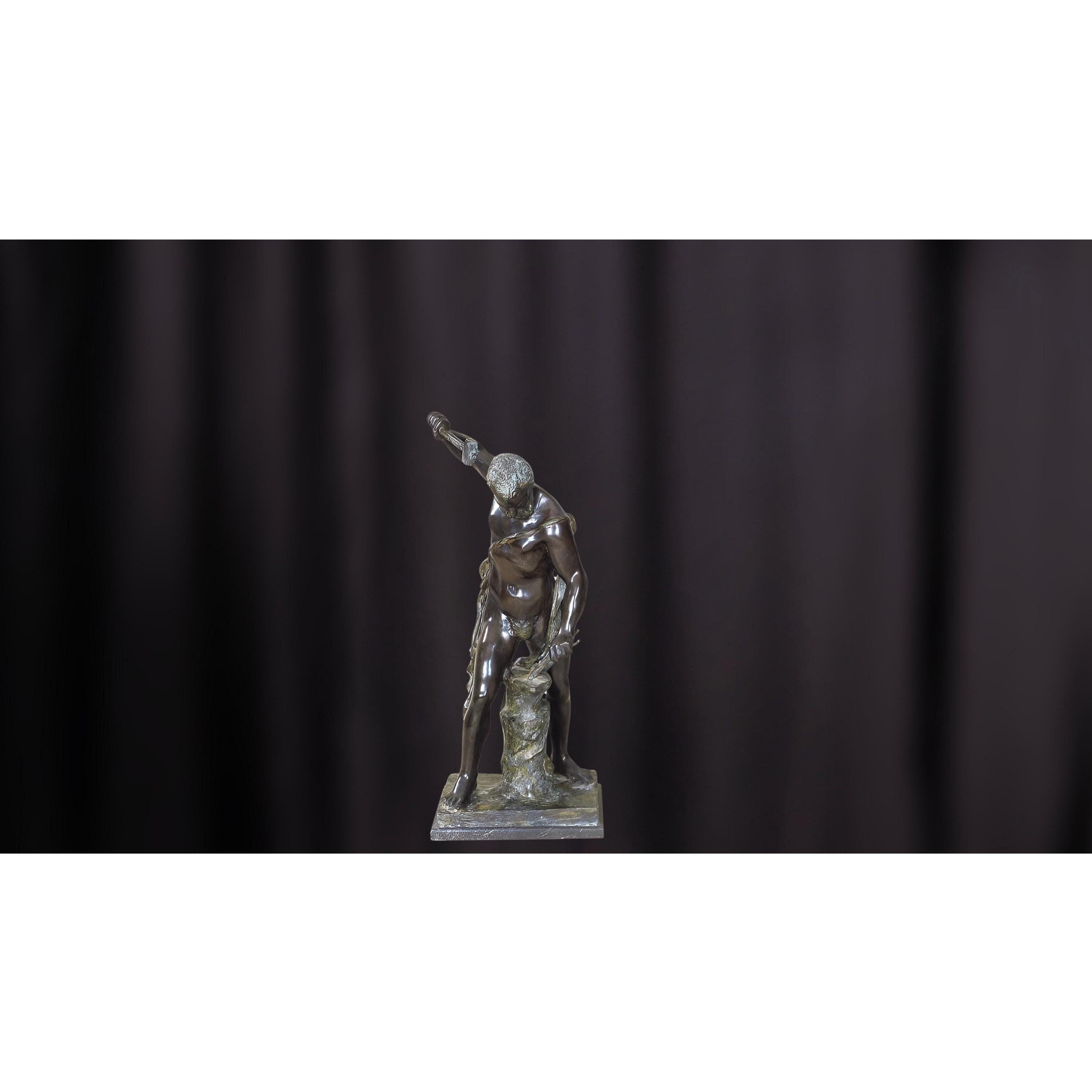 Classical Warrior Figure | Handcrafted Bronze Decor