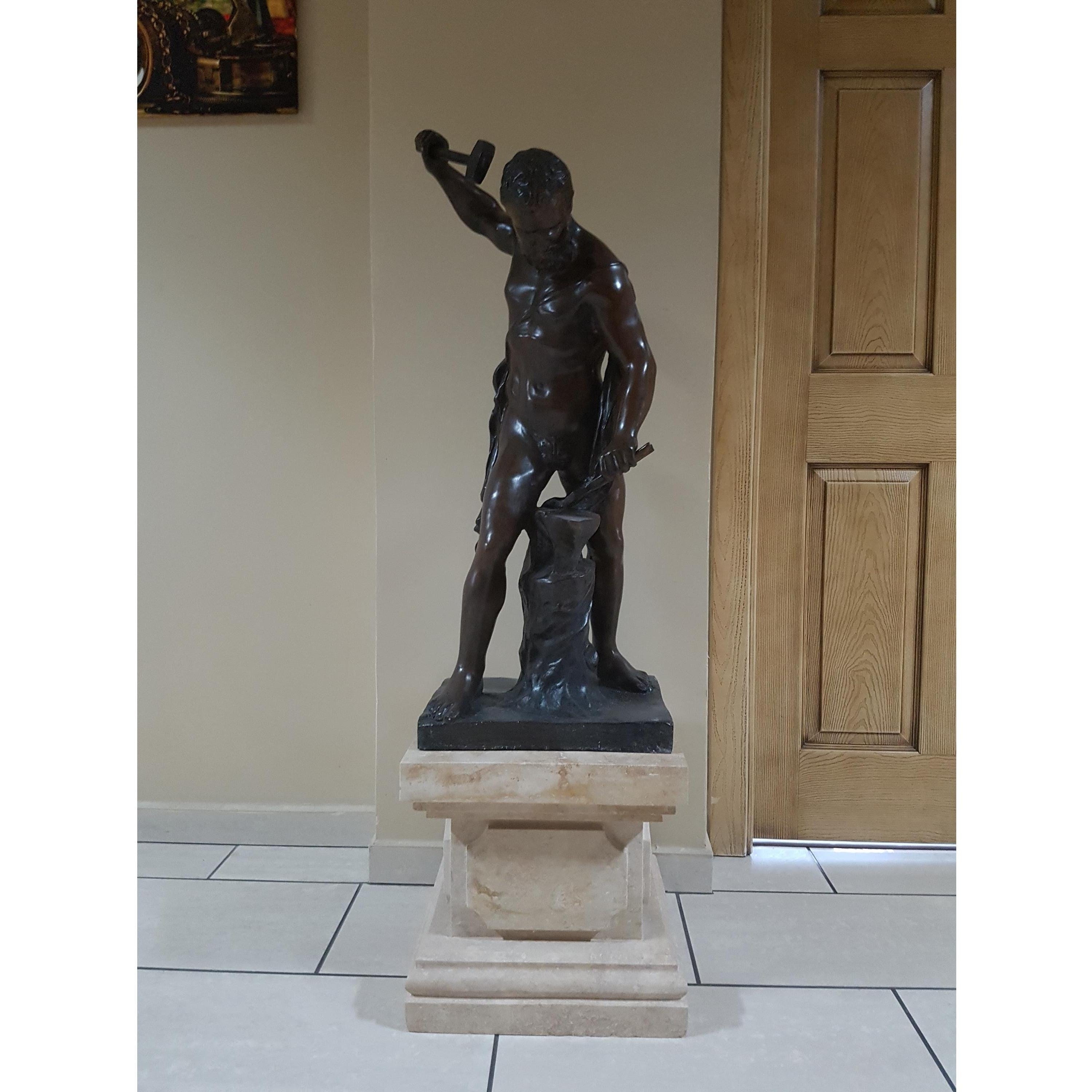 Classical Warrior Figure | Handcrafted Bronze Decor