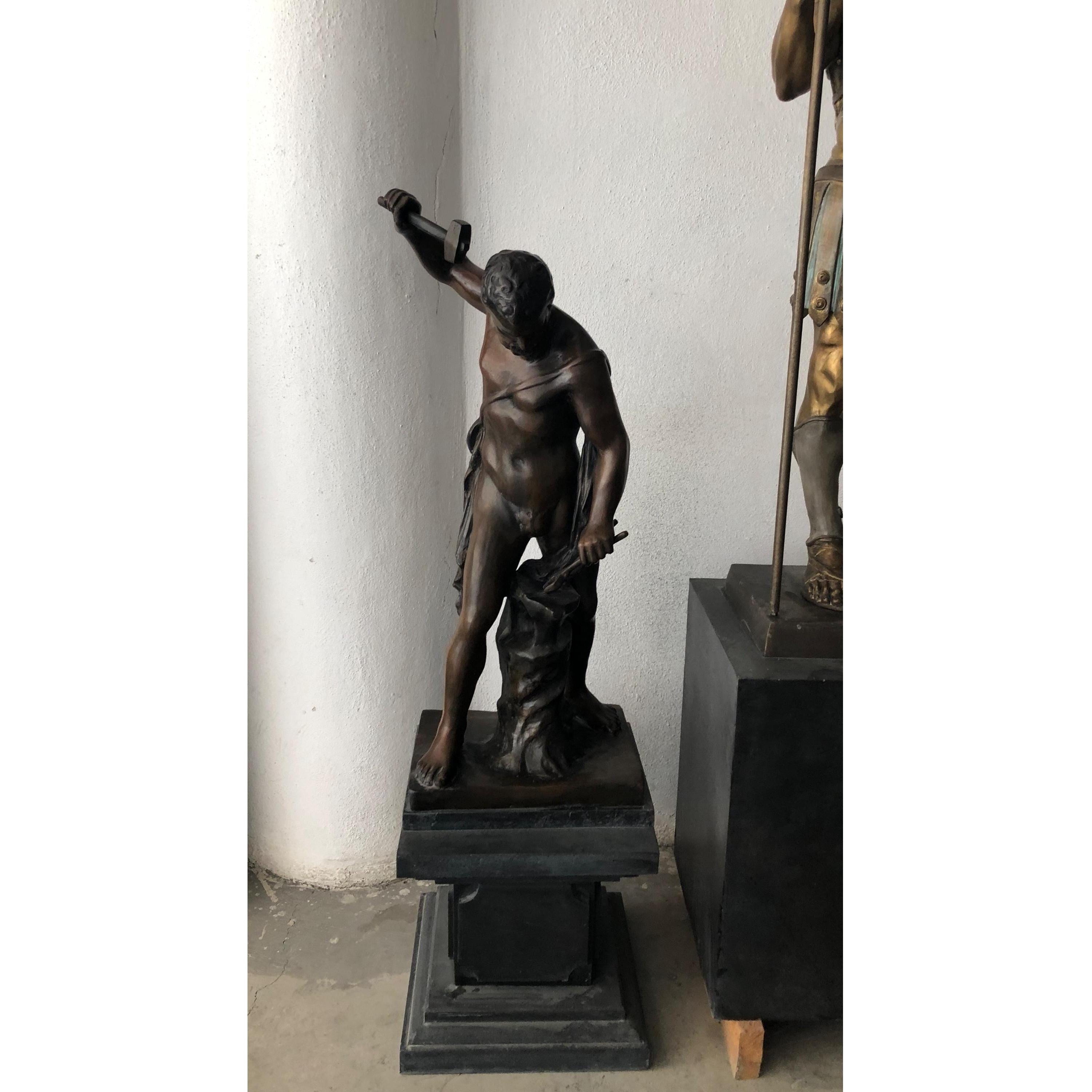 Classical Warrior Figure | Handcrafted Bronze Decor
