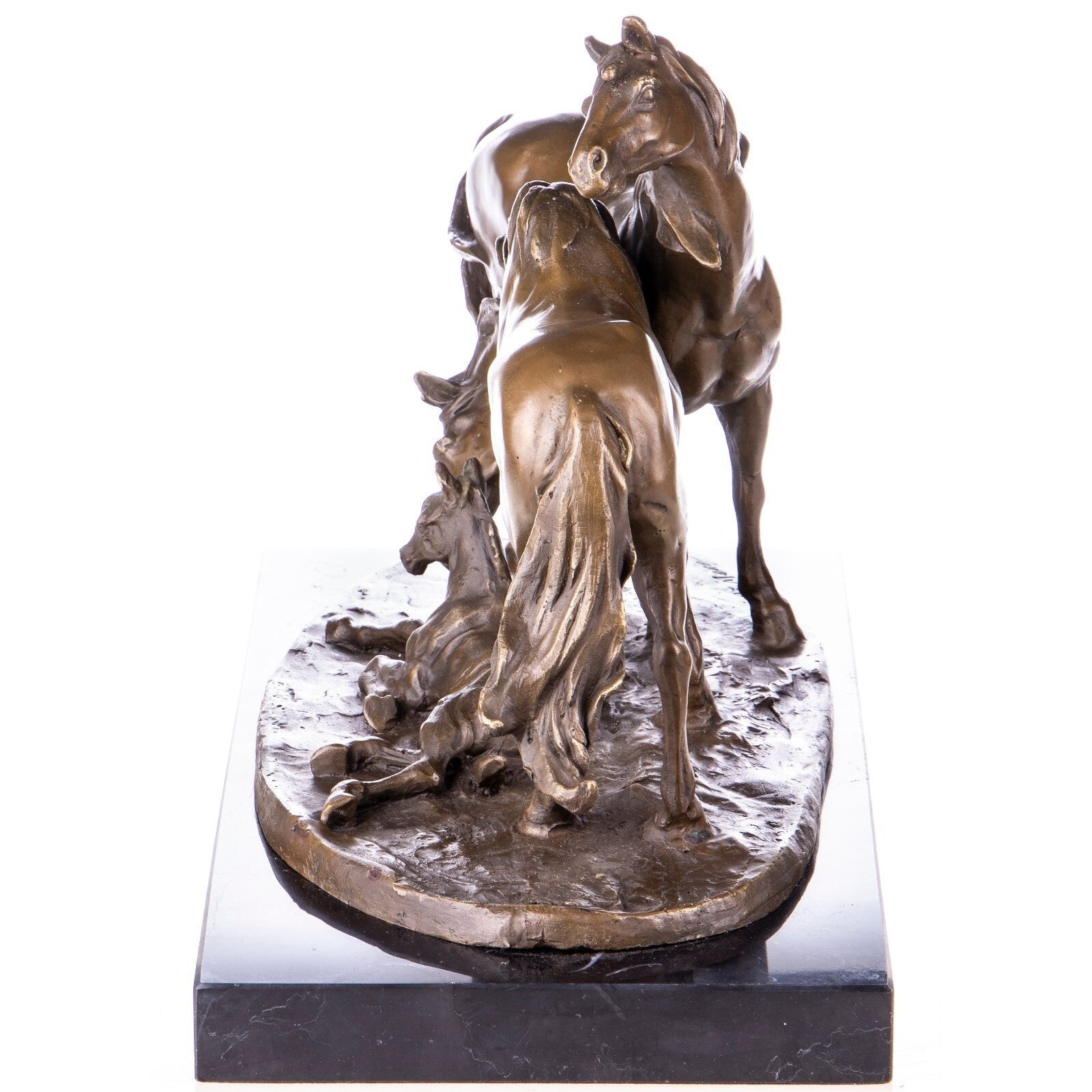 Bronze Horse Family Sculpture | Animal Sculptures | Home Decor