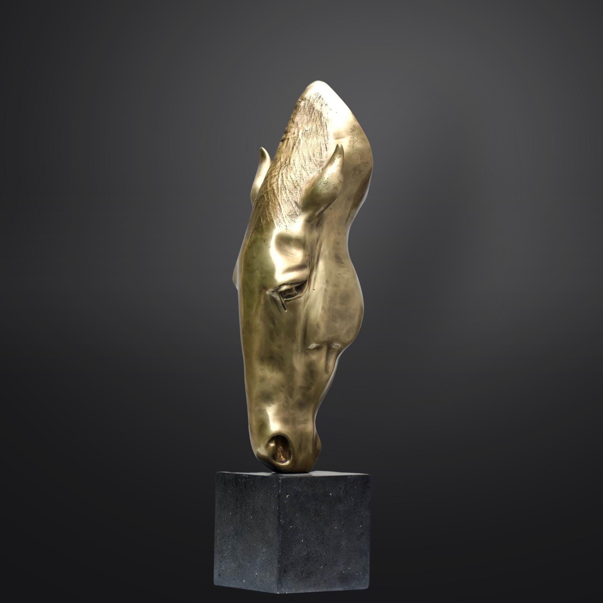 Bronze Horse Head | Busts | Home Decor | Handcrafted | Collectible Art