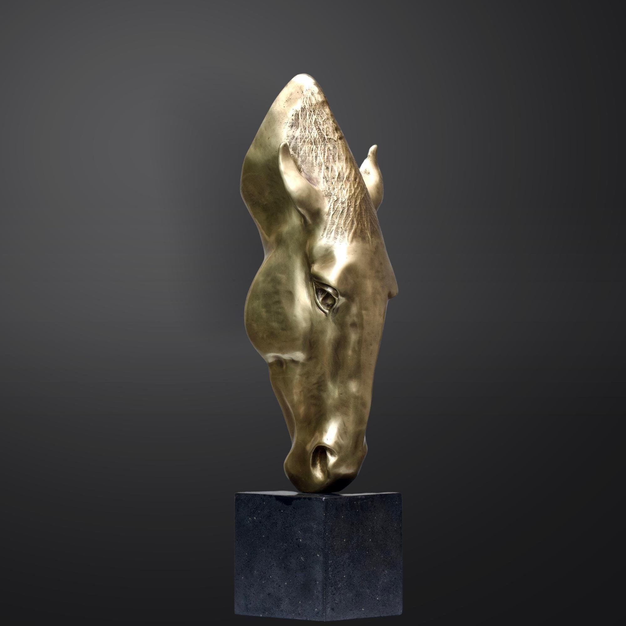 Bronze Horse Head | Busts | Home Decor | Handcrafted | Collectible Art