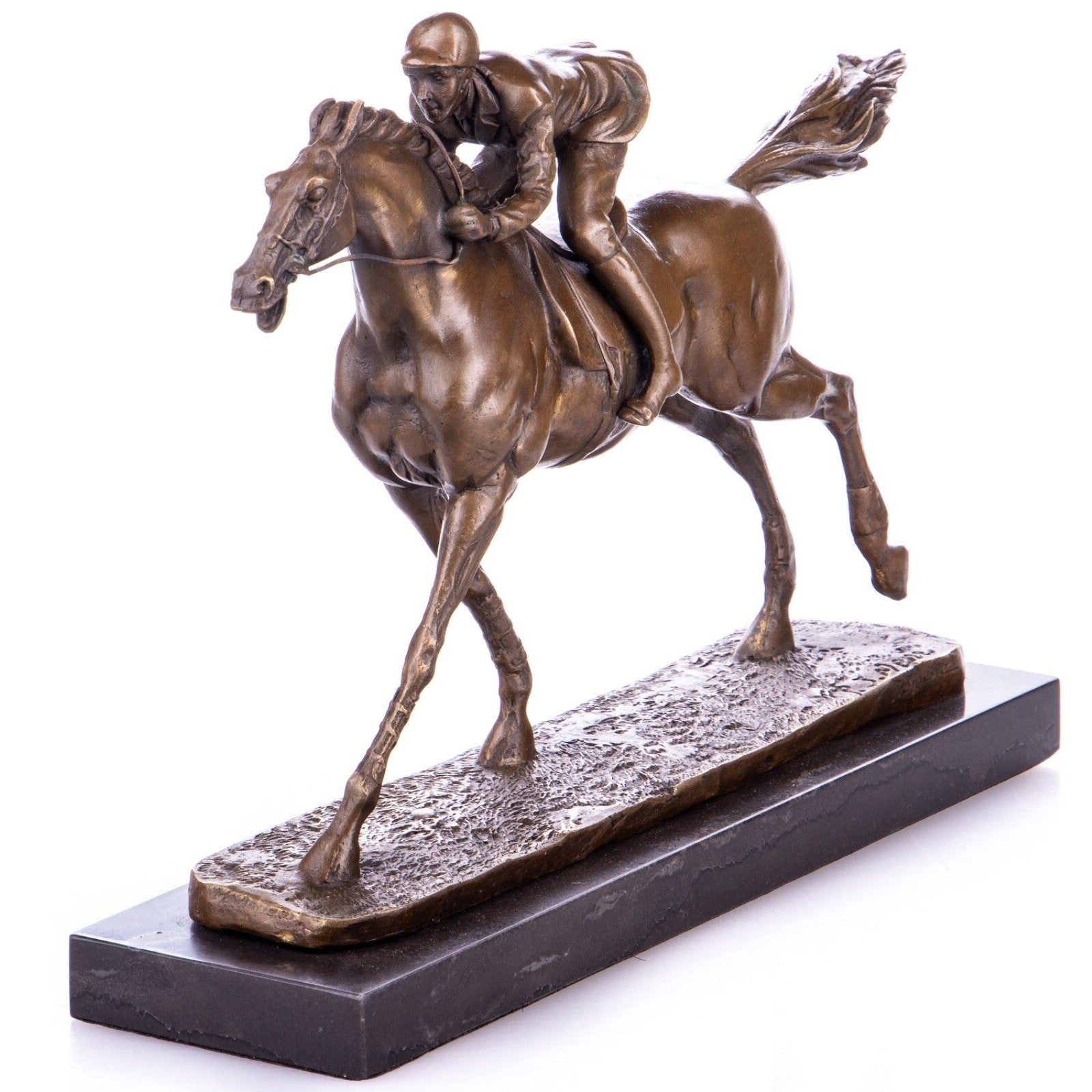 Bronze Horse and Jockey Sculpture | Animal Sculptures | Home Decor