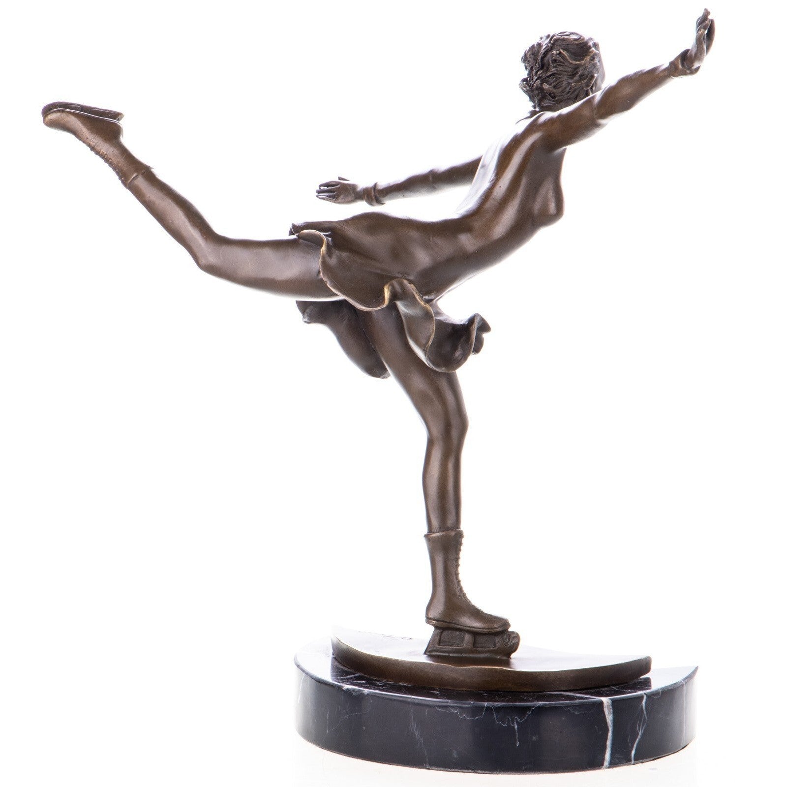 Bronze Ice Skater Girl Sculpture | Figurines & Statues | Home Decor