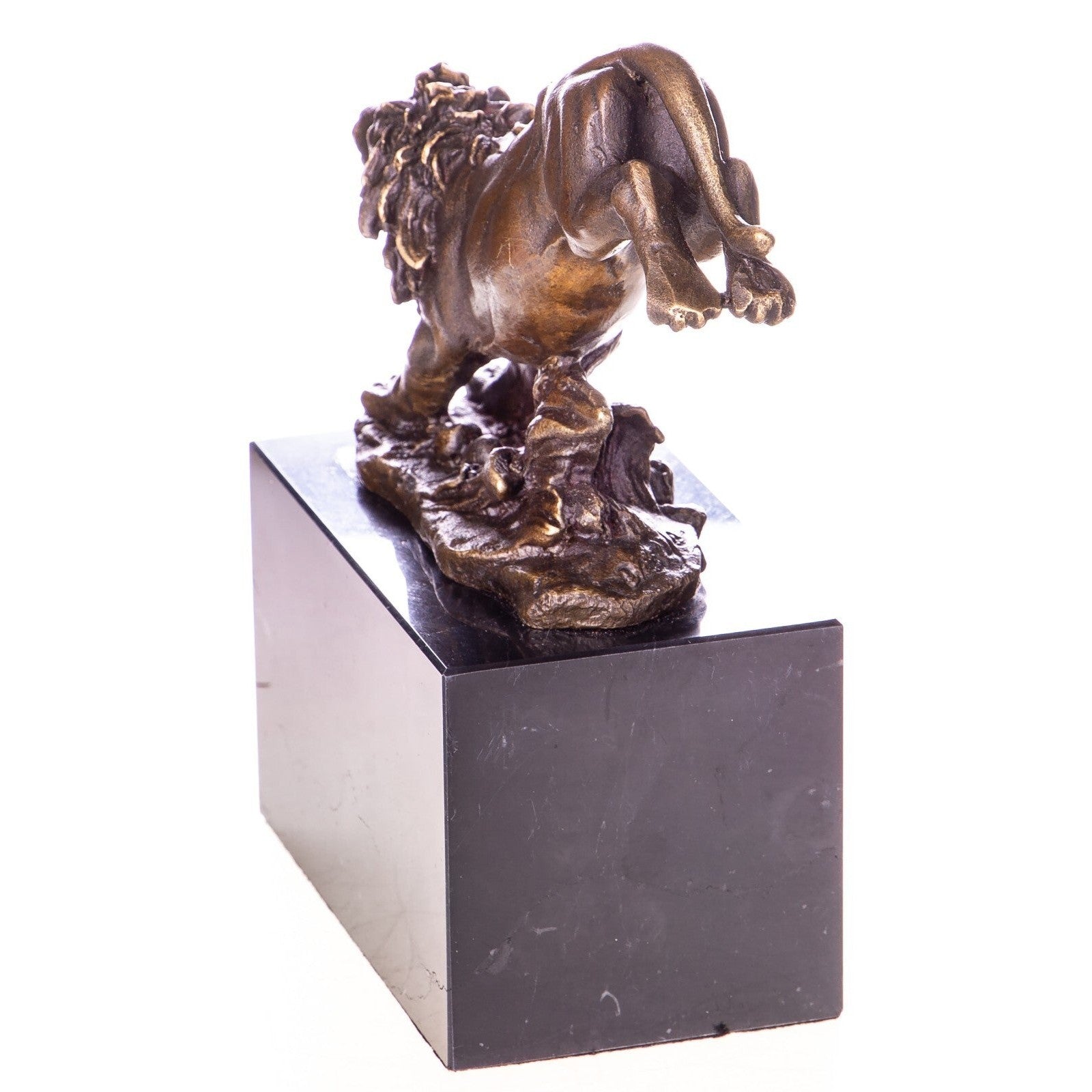 Bronze Leaping Lion Sculpture | Animal Sculptures | Home Decor