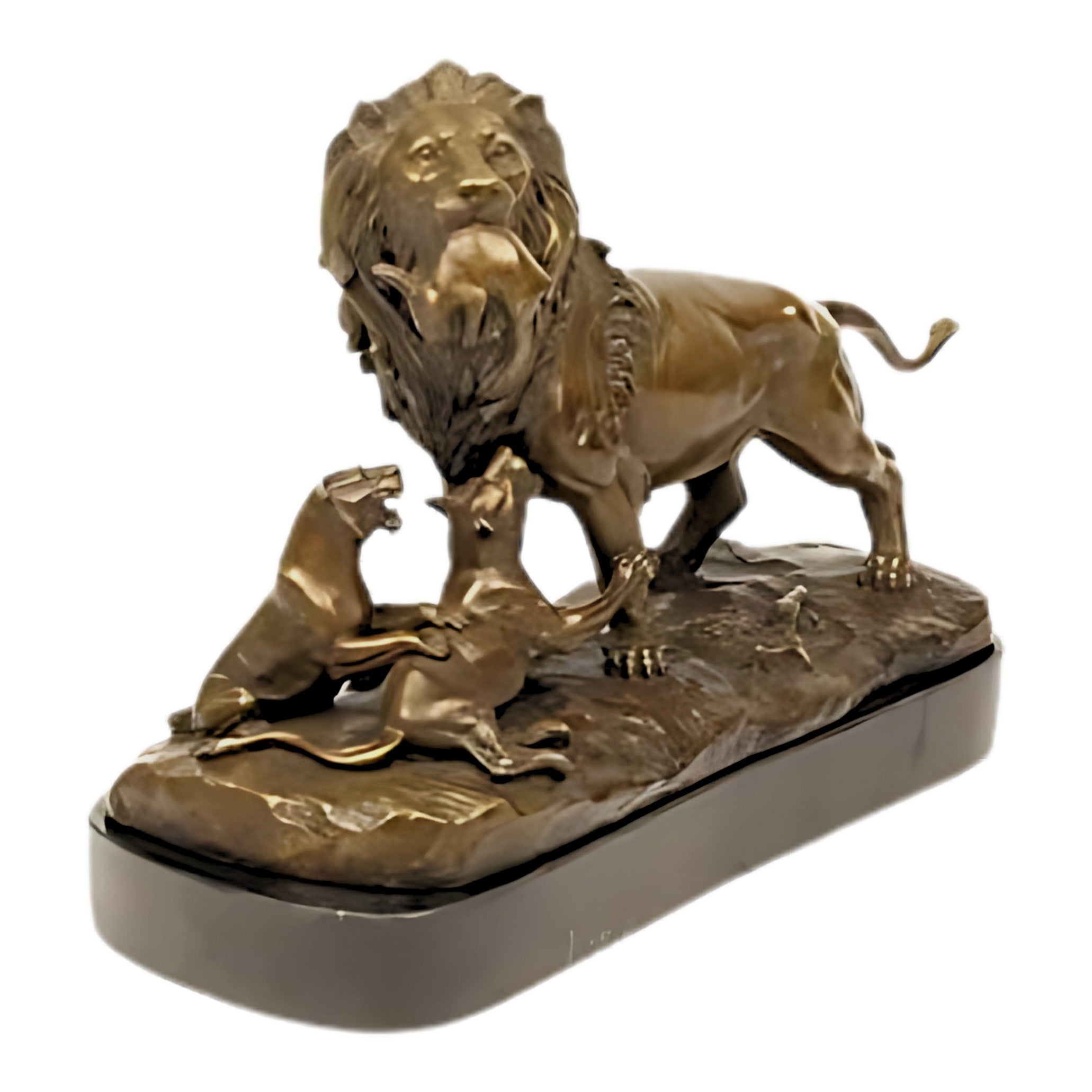 Bronze Lion Pride – The First Wild | Animal Sculptures | Home Decor