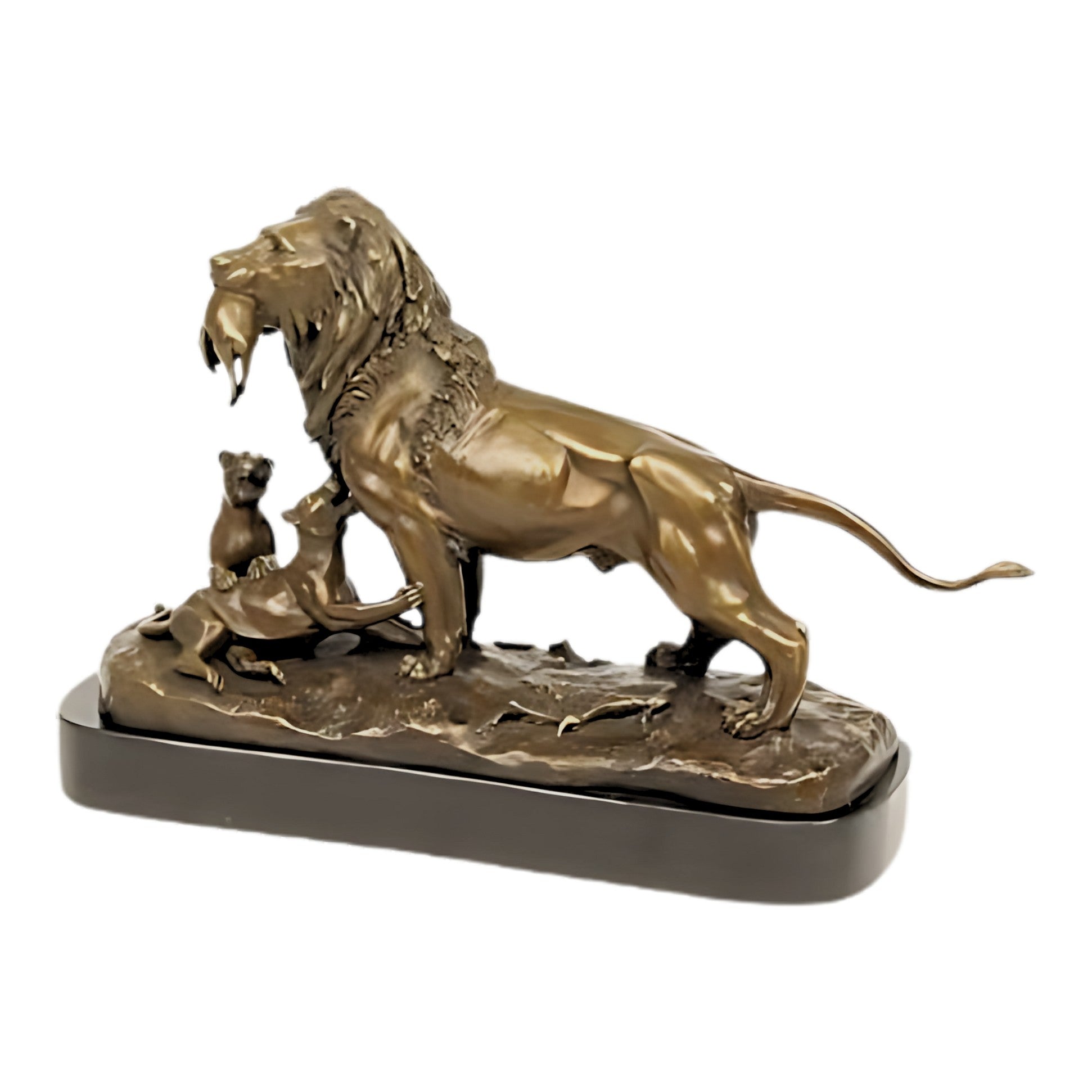 Bronze Lion Pride – The First Wild | Animal Sculptures | Home Decor