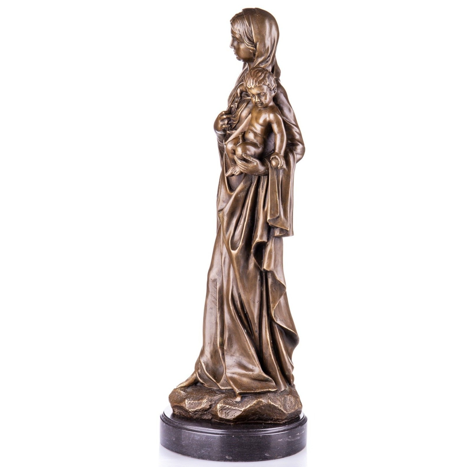Bronze Madonna and Child Sculpture | Figurines & Statues