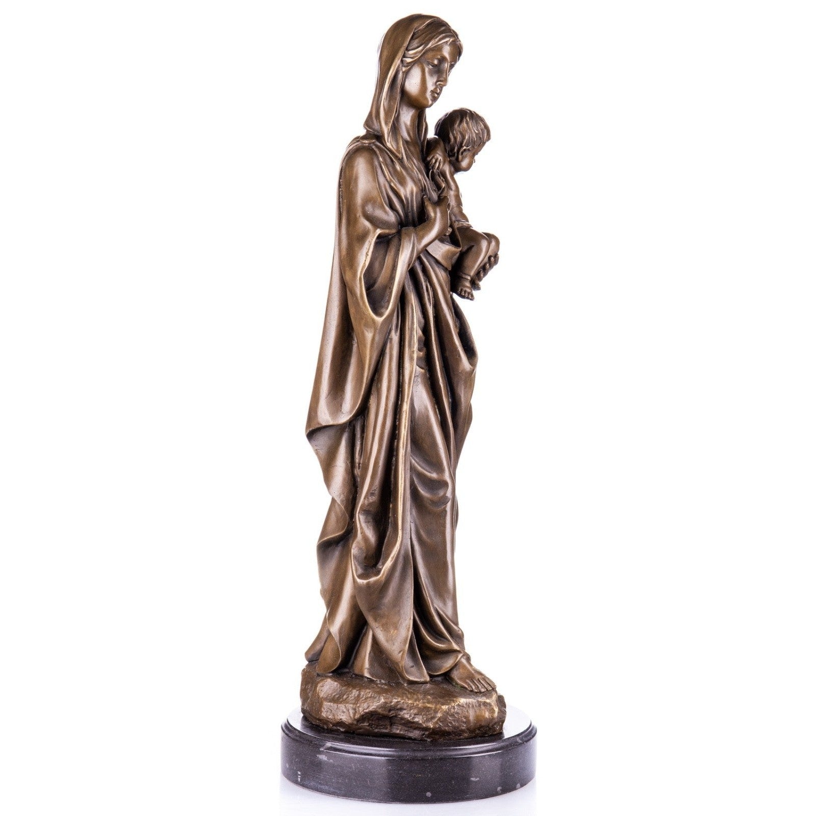 Bronze Madonna and Child Sculpture | Figurines & Statues