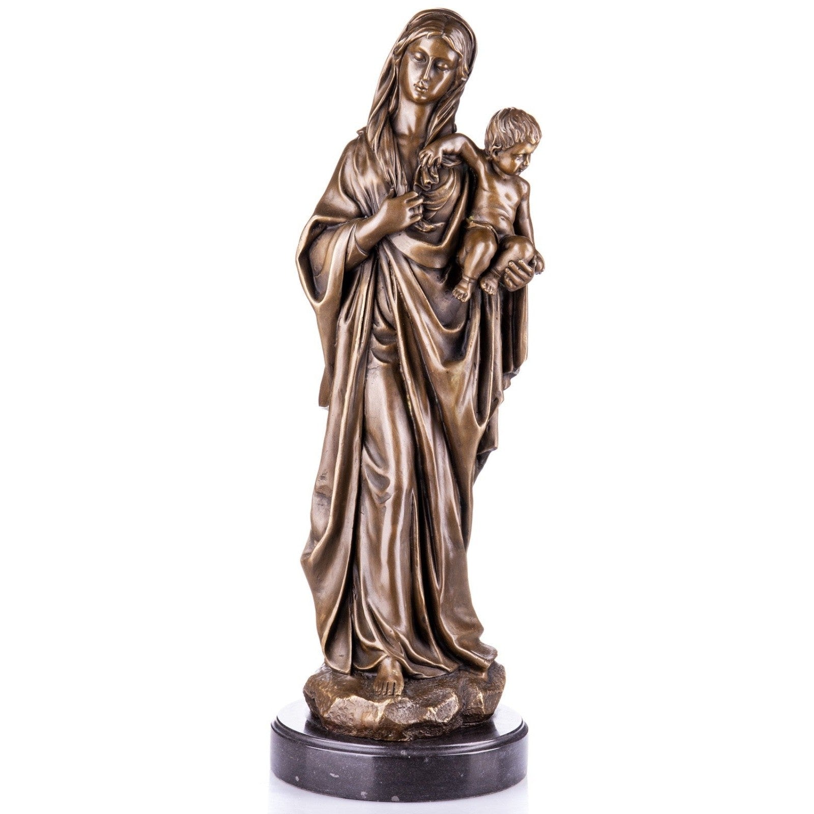 Bronze Madonna and Child Sculpture | Figurines & Statues