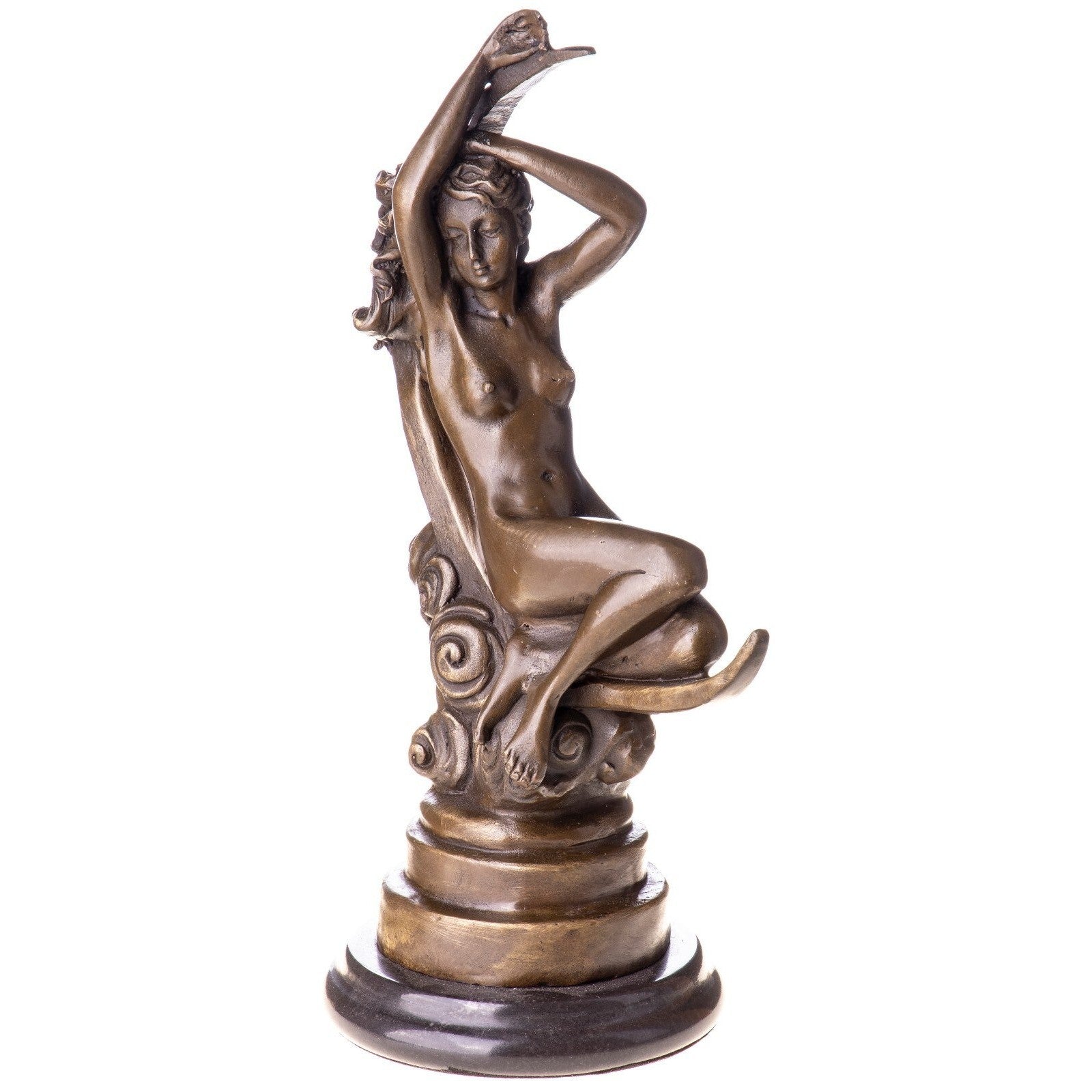Bronze Nude Female Sculpture on Pedestal | Nude & Figurative Art