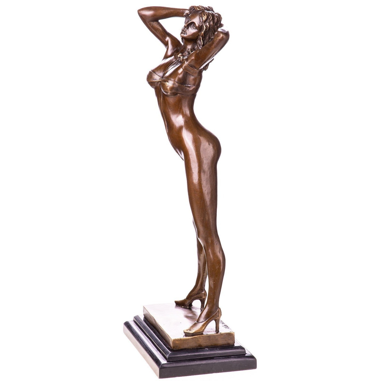 Bronze Nude Woman Sculpture in Heels | Nude & Figurative Art
