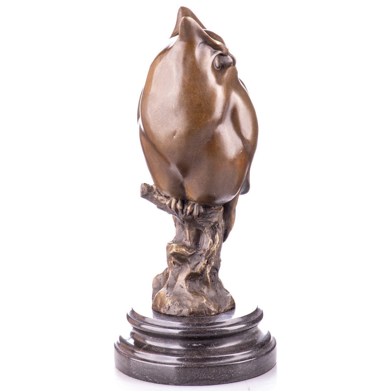 Bronze Owl Sculpture on Marble Base | Animal Sculptures