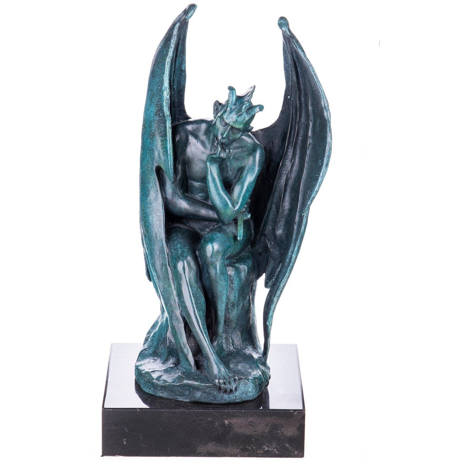 Bronze Patina Devil Sculpture | Figurines & Statues | Home Decor