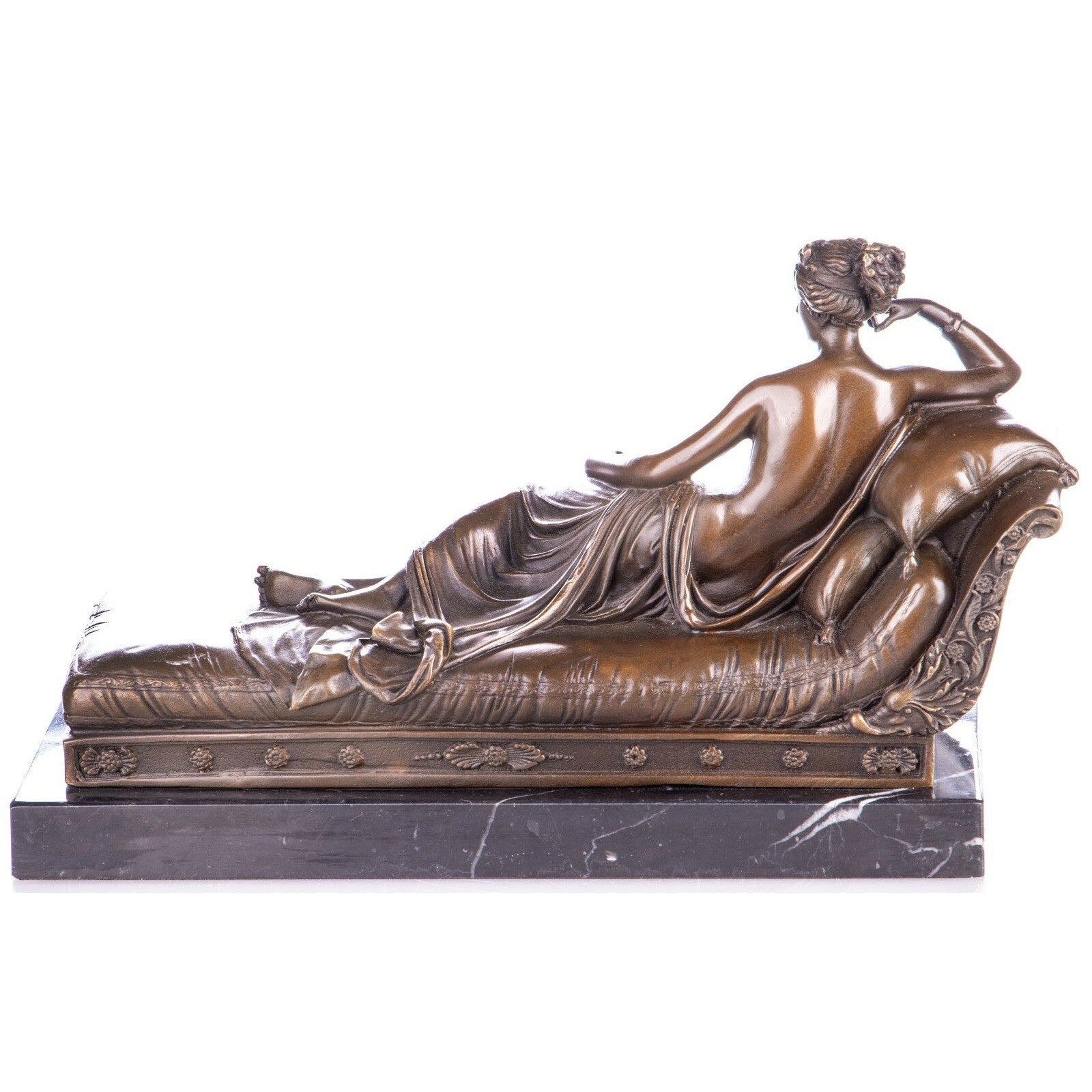 Bronze Reclining Cleopatra Sculpture | Figurines & Statues