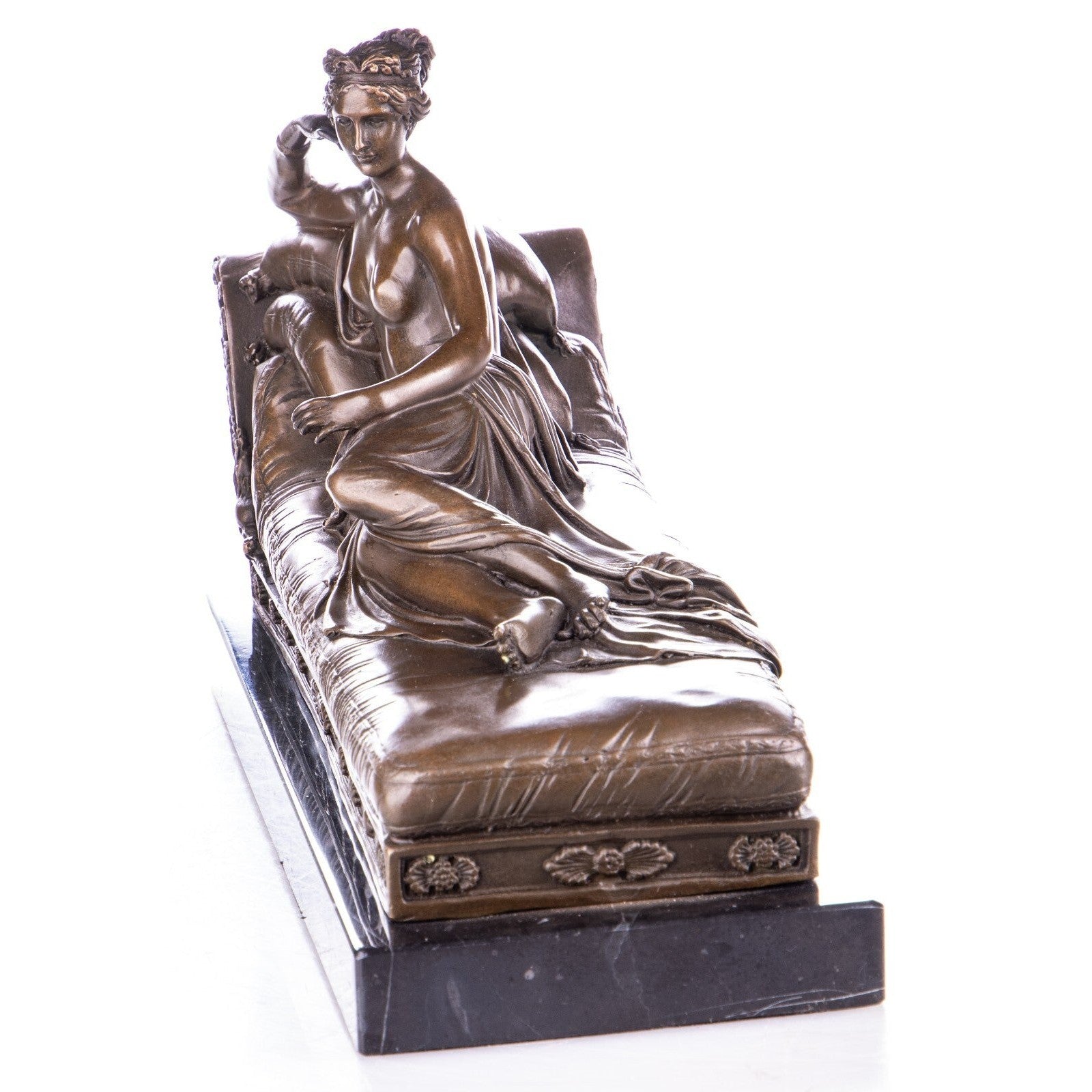 Bronze Reclining Cleopatra Sculpture | Figurines & Statues