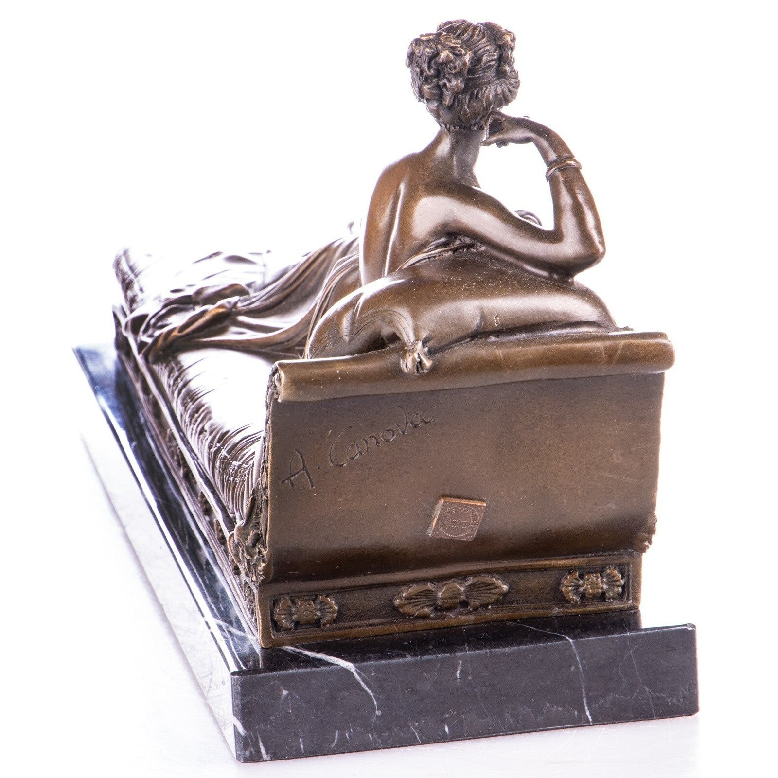Bronze Reclining Cleopatra Sculpture | Figurines & Statues