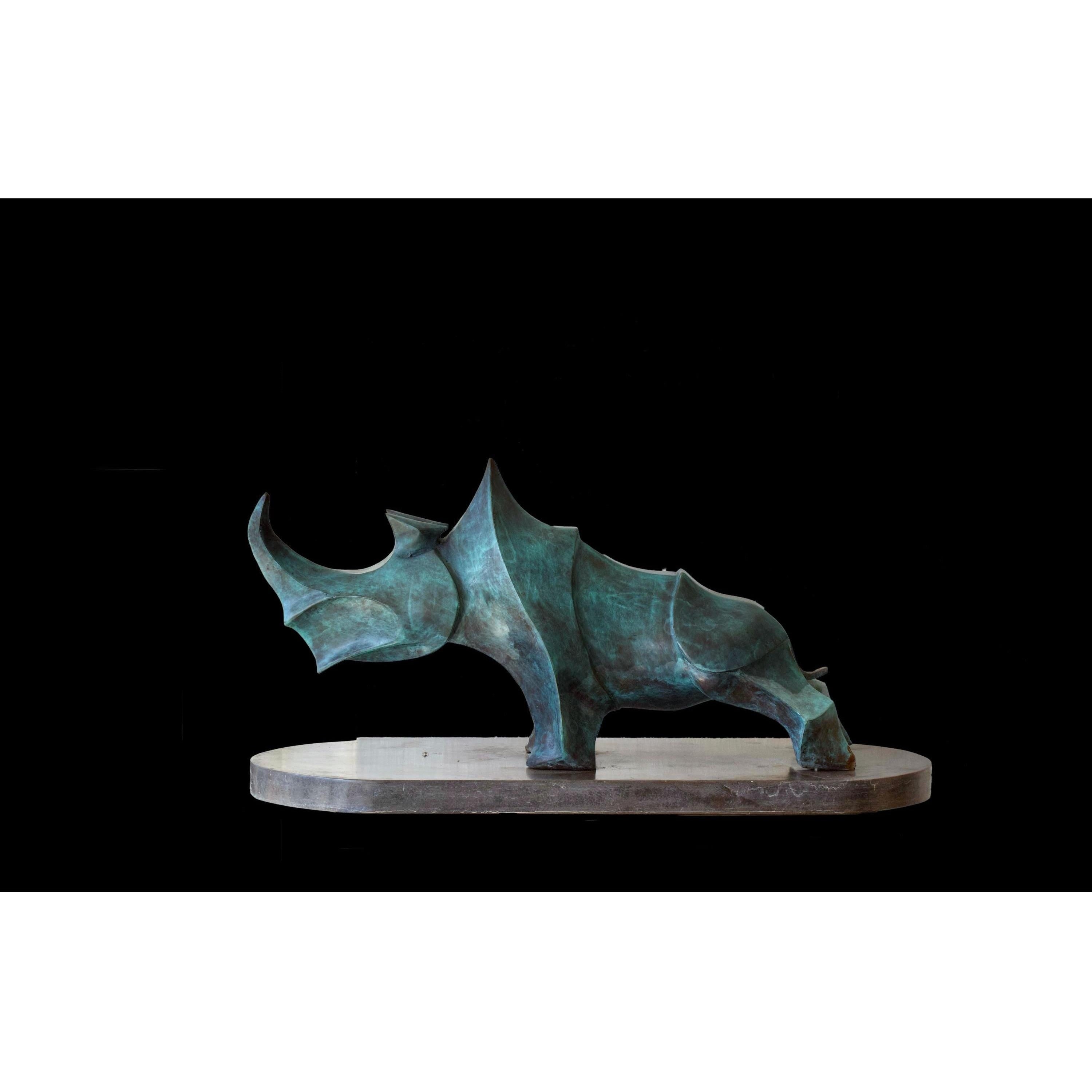 Bronze Rhino | Curios & Collectibles | Home Decor | Handcrafted