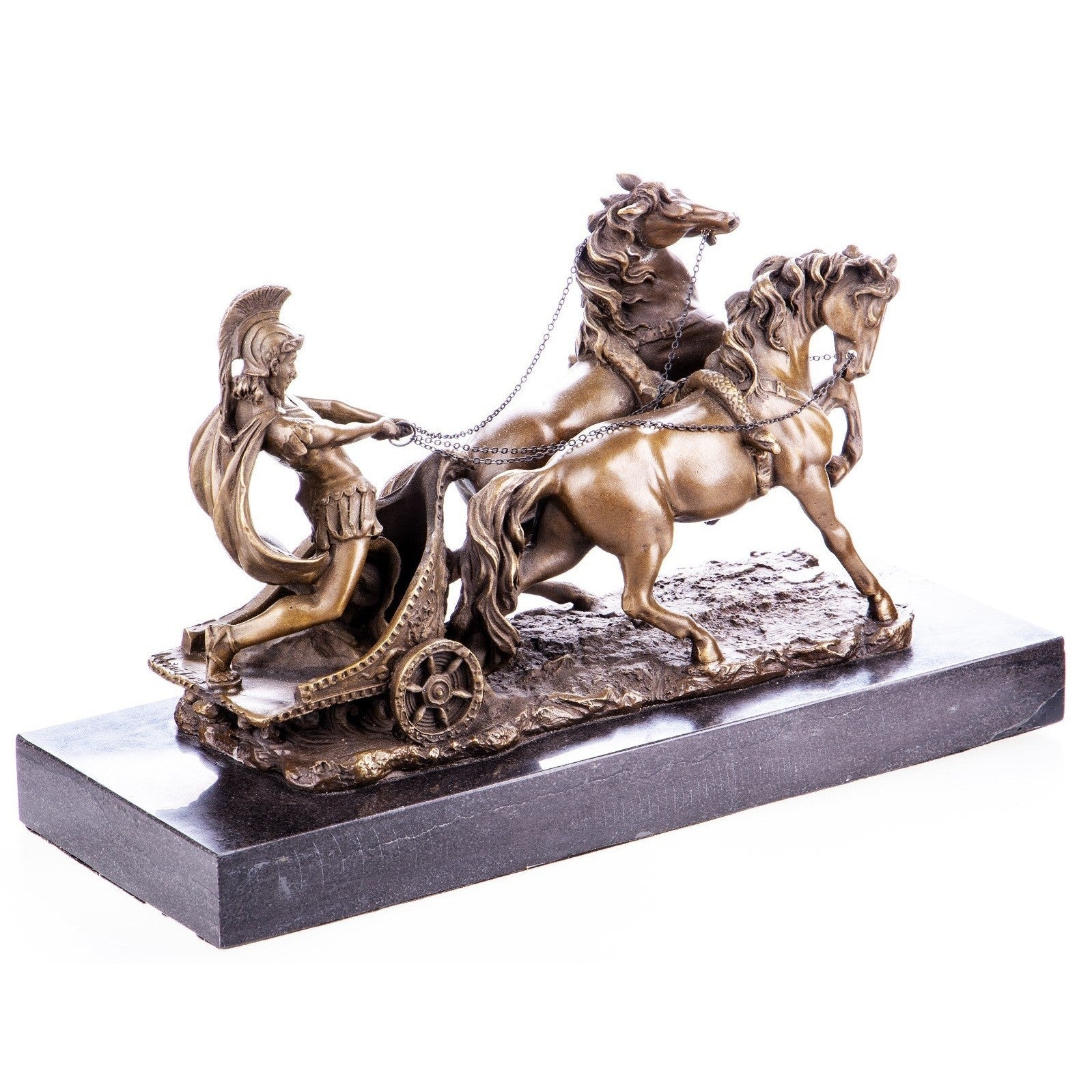 Bronze Roman Chariot Sculpture | Mythology & Deity Sculptures