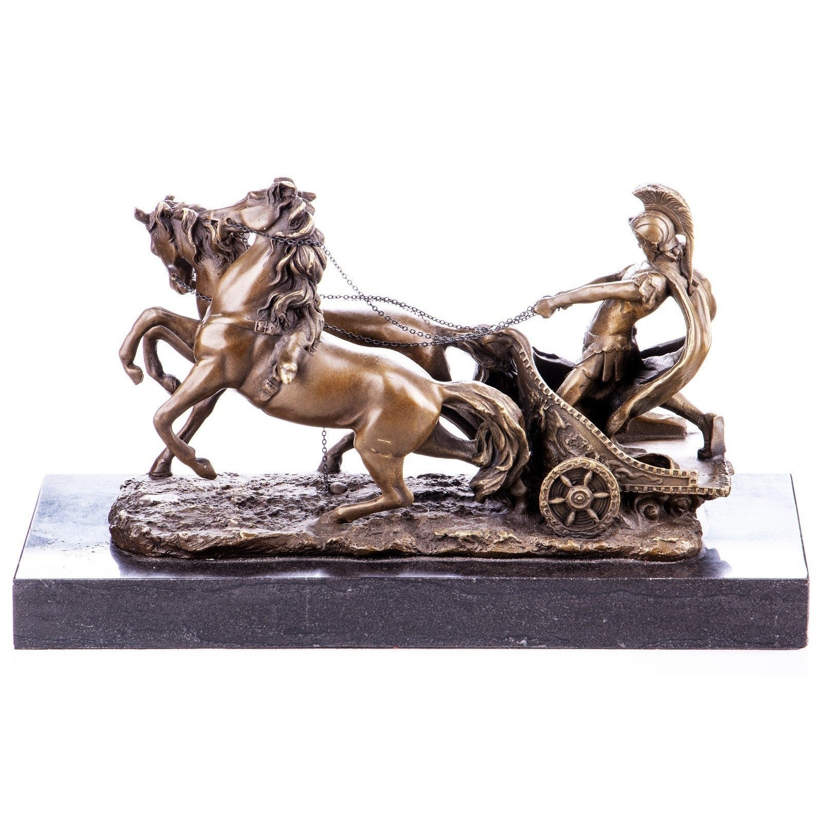 Bronze Roman Chariot Sculpture | Mythology & Deity Sculptures
