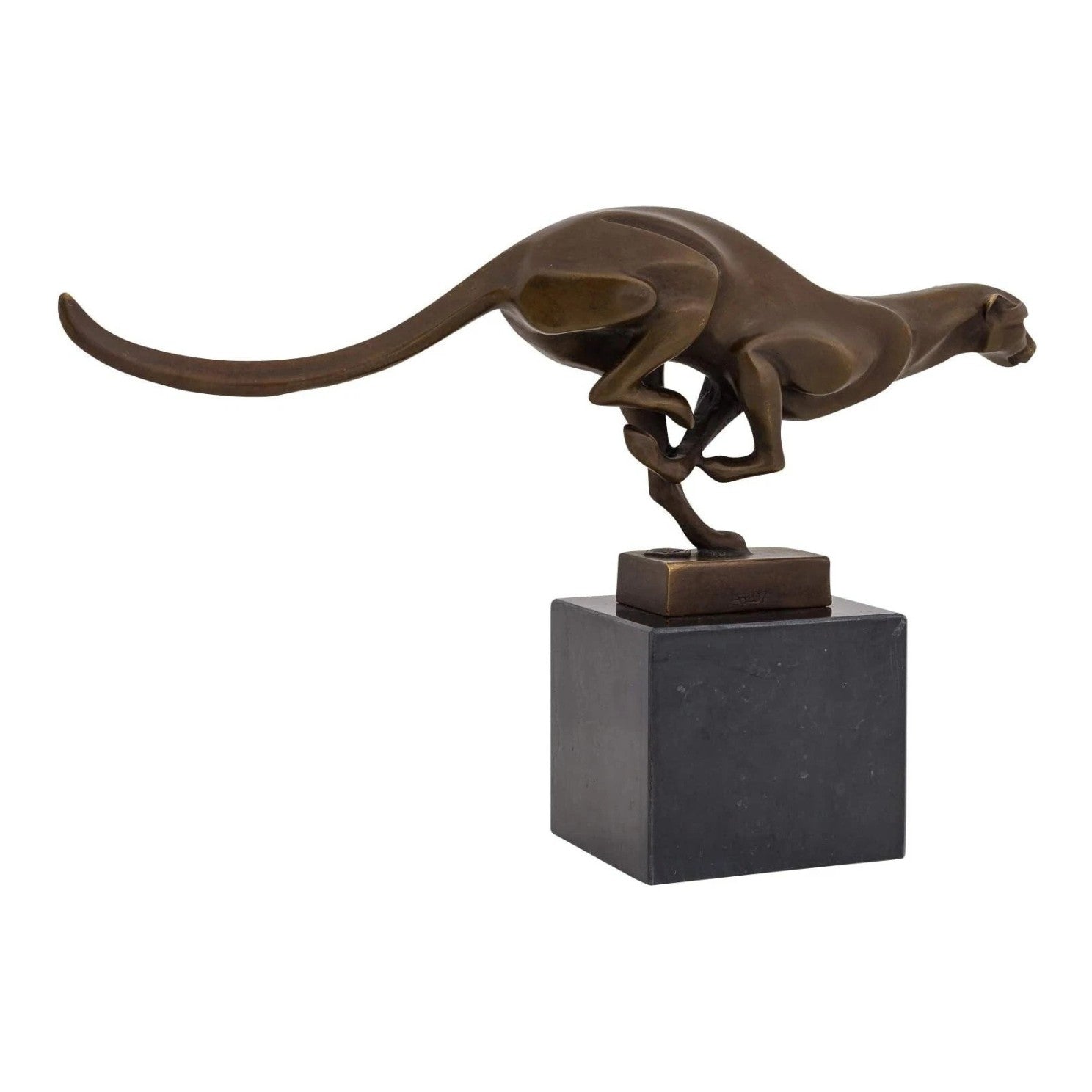 Bronze Running Cougar | Animal Sculptures | Home Decor | Handcrafted