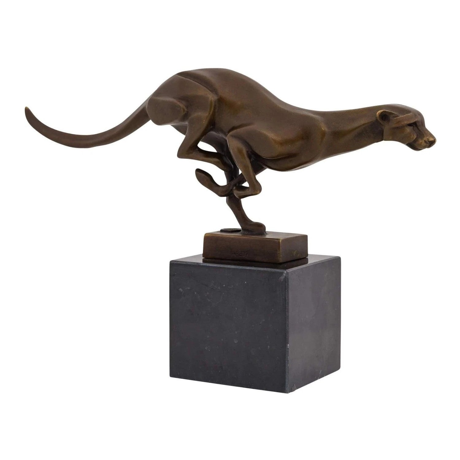 Bronze Running Cougar | Animal Sculptures | Home Decor | Handcrafted