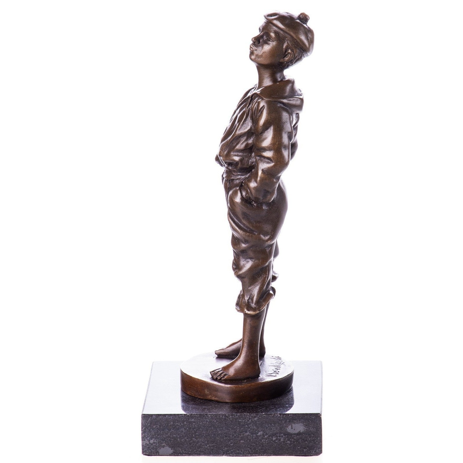 Bronze Sculpture of Barefoot Boy | Figurines & Statues | Home Decor