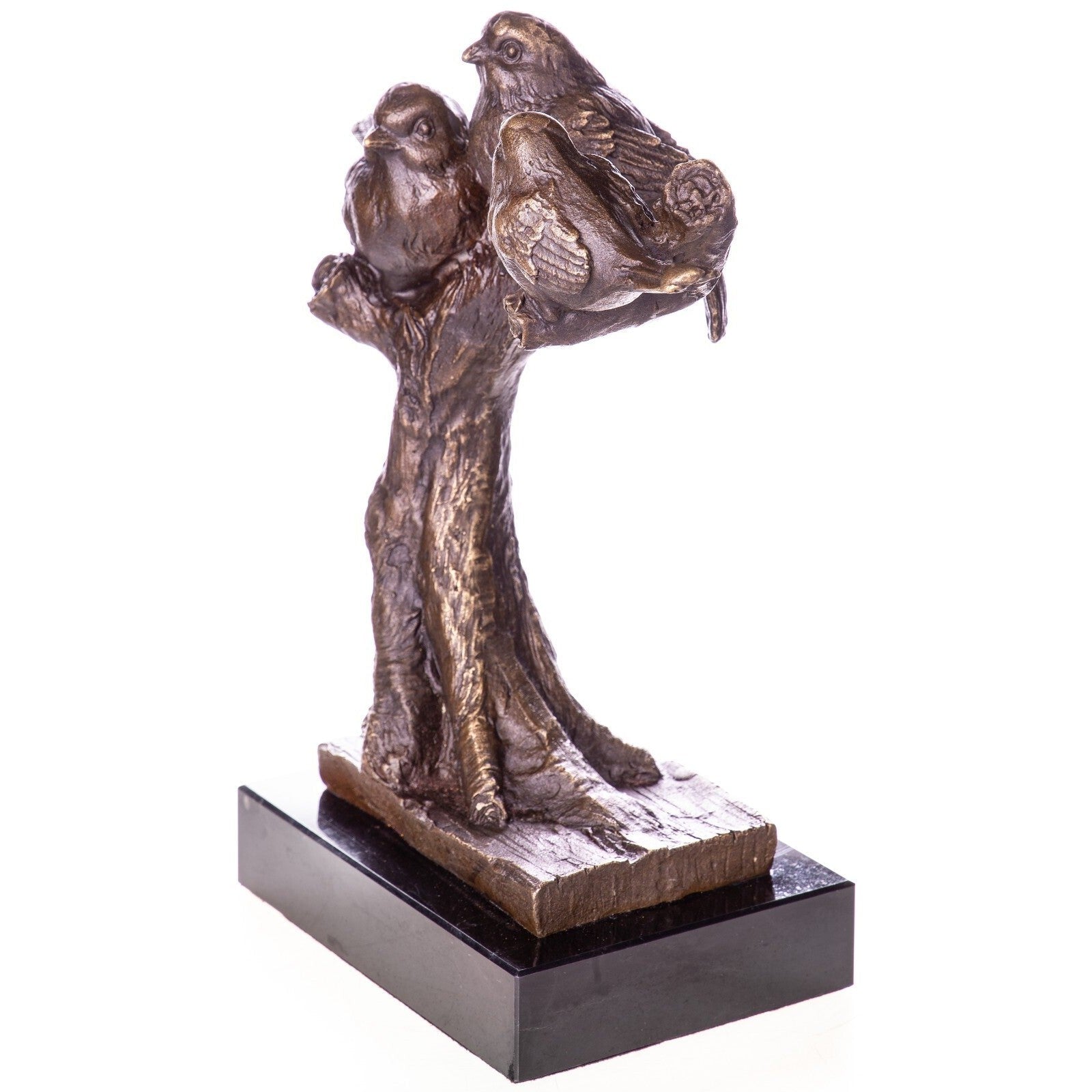 Bronze Sculpture of Birds on Branch | Animal Sculptures