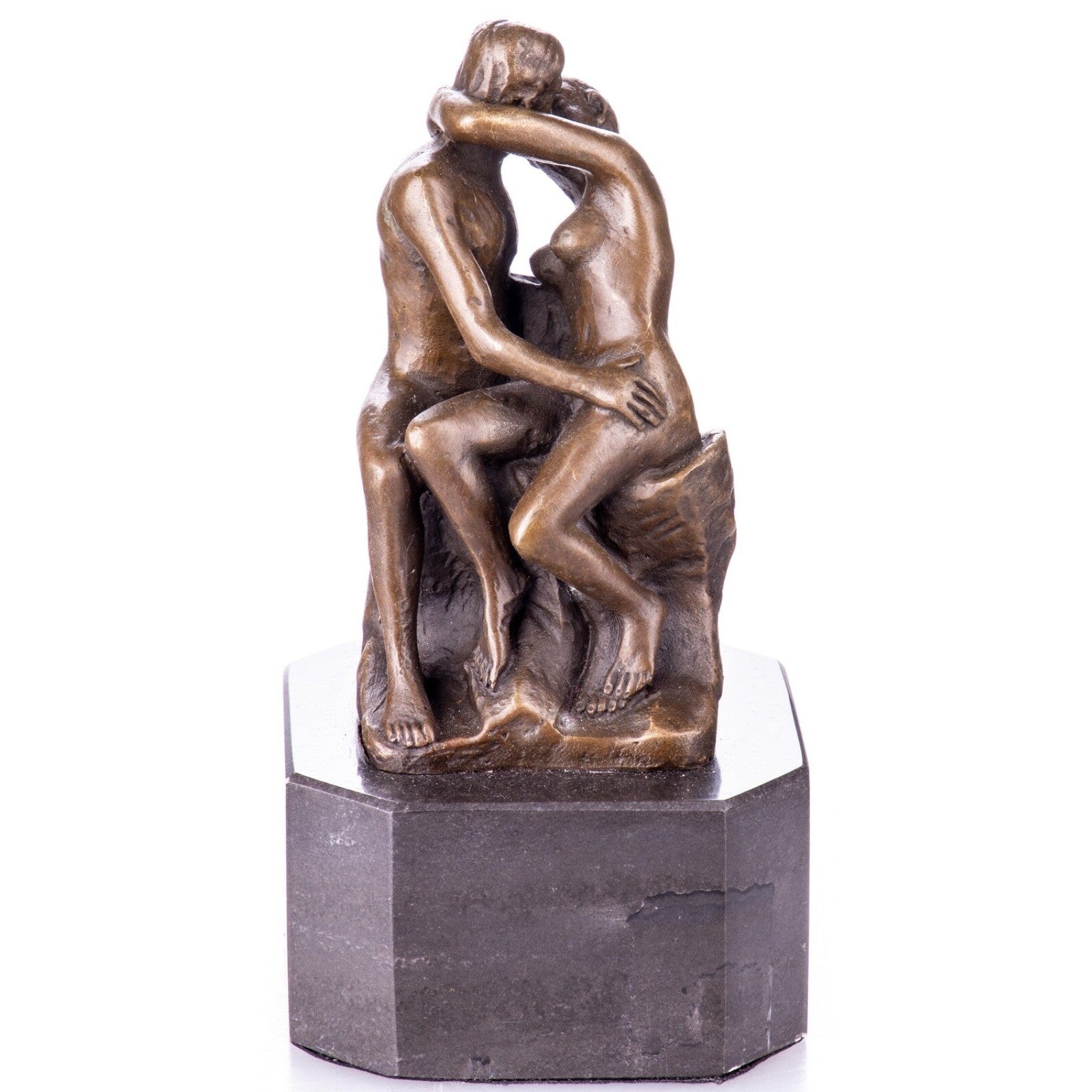 Bronze Sculpture of Embracing Couple | Figurines & Statues