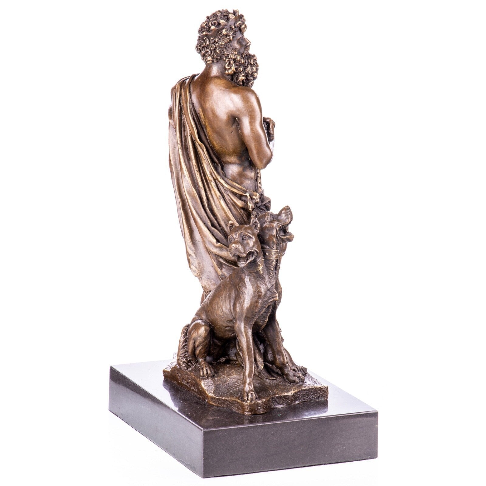 Bronze Sculpture of Hades with Cerberus | Mythology & Deity Sculptures