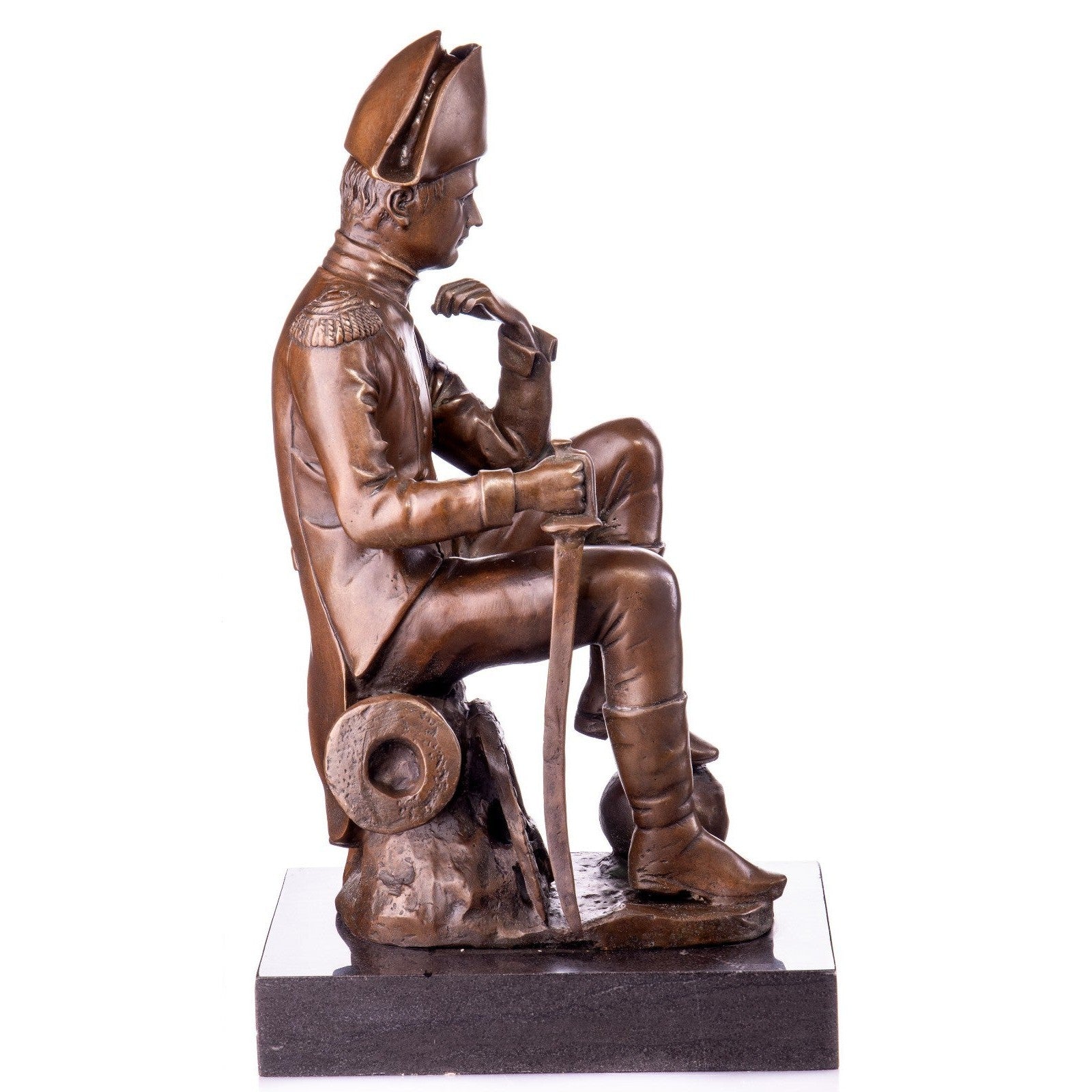 Bronze Sculpture of Napoleon Bonaparte Seated | Figurines & Statues
