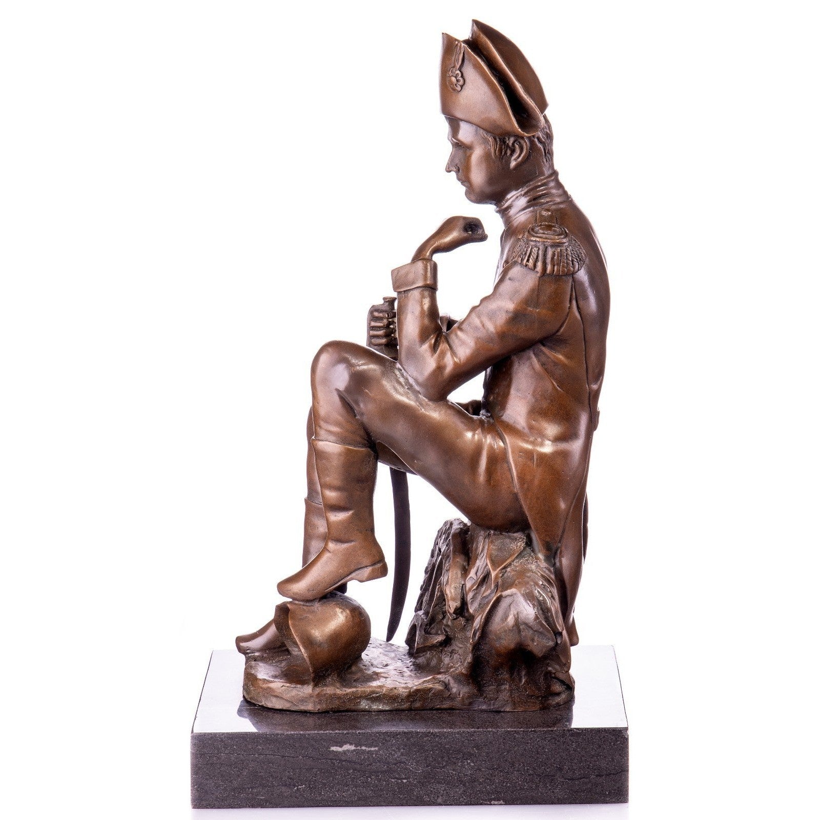 Bronze Sculpture of Napoleon Bonaparte Seated | Figurines & Statues