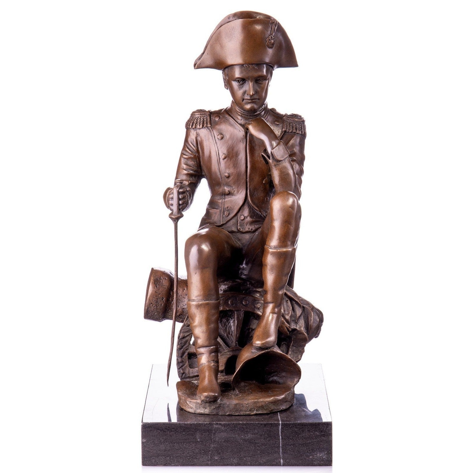 Bronze Sculpture of Napoleon Bonaparte Seated | Figurines & Statues